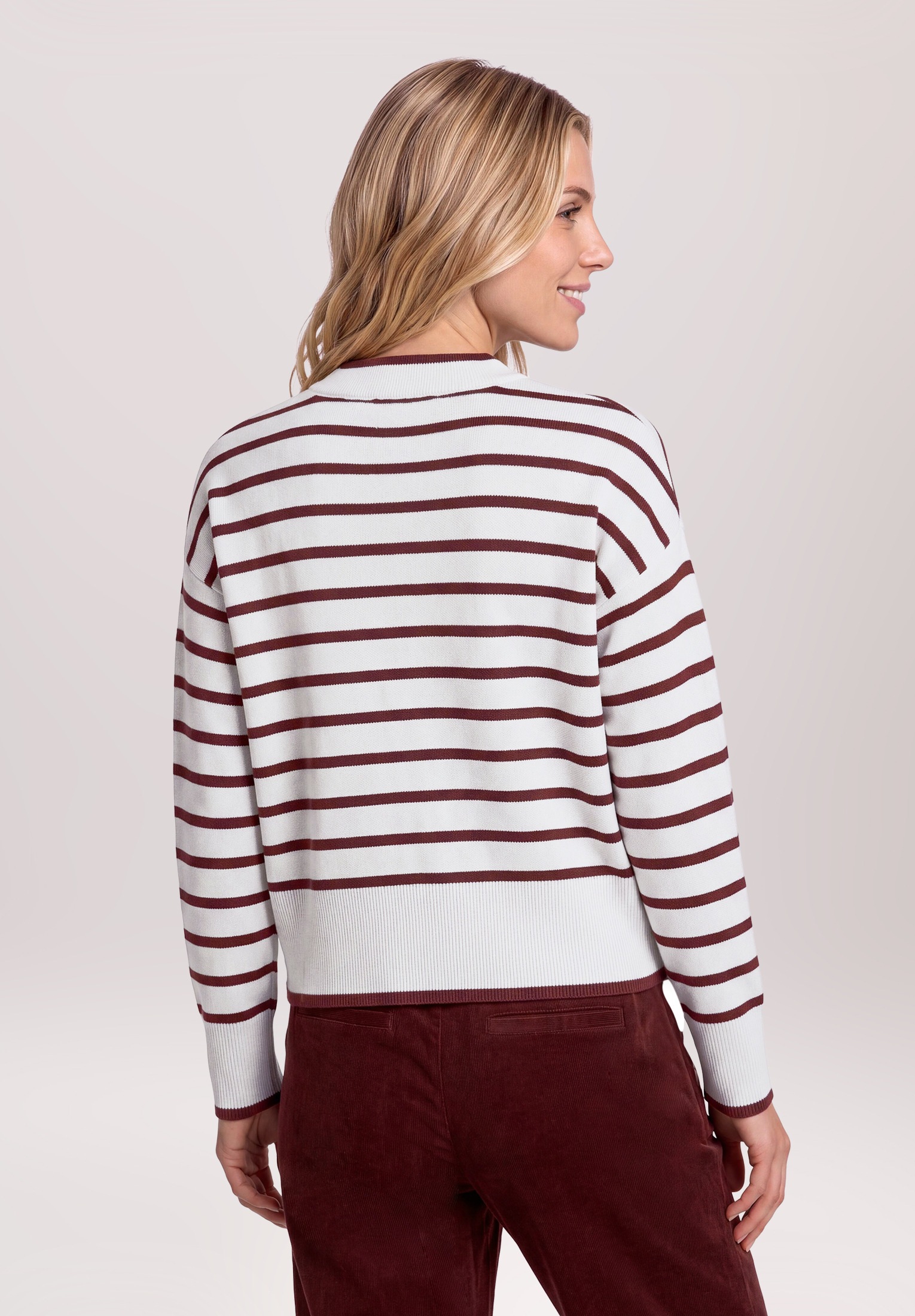Betty&Co Strickpullover »Damen mit Streifen« 1