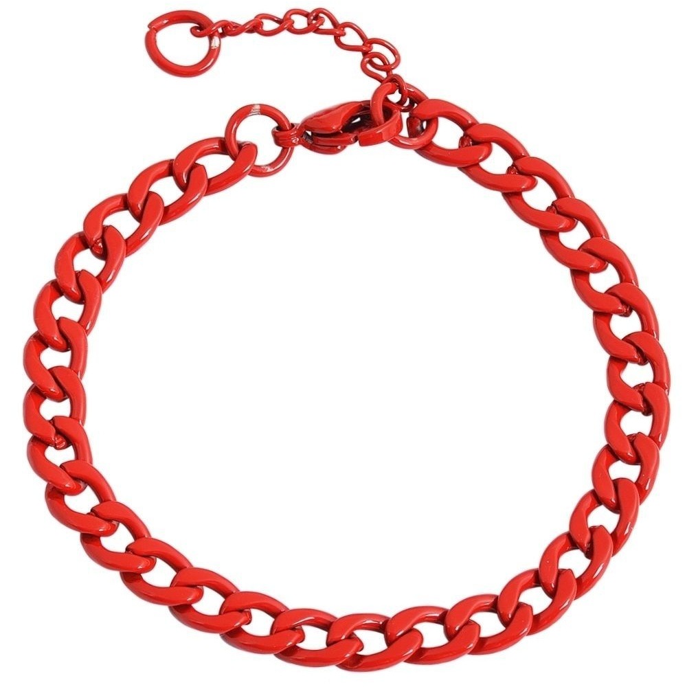Adelia´s Armband »Armband – Panzerarmband aus Edelstahl 18 cm« Zum Verschenken – ideal zum Valentinstag