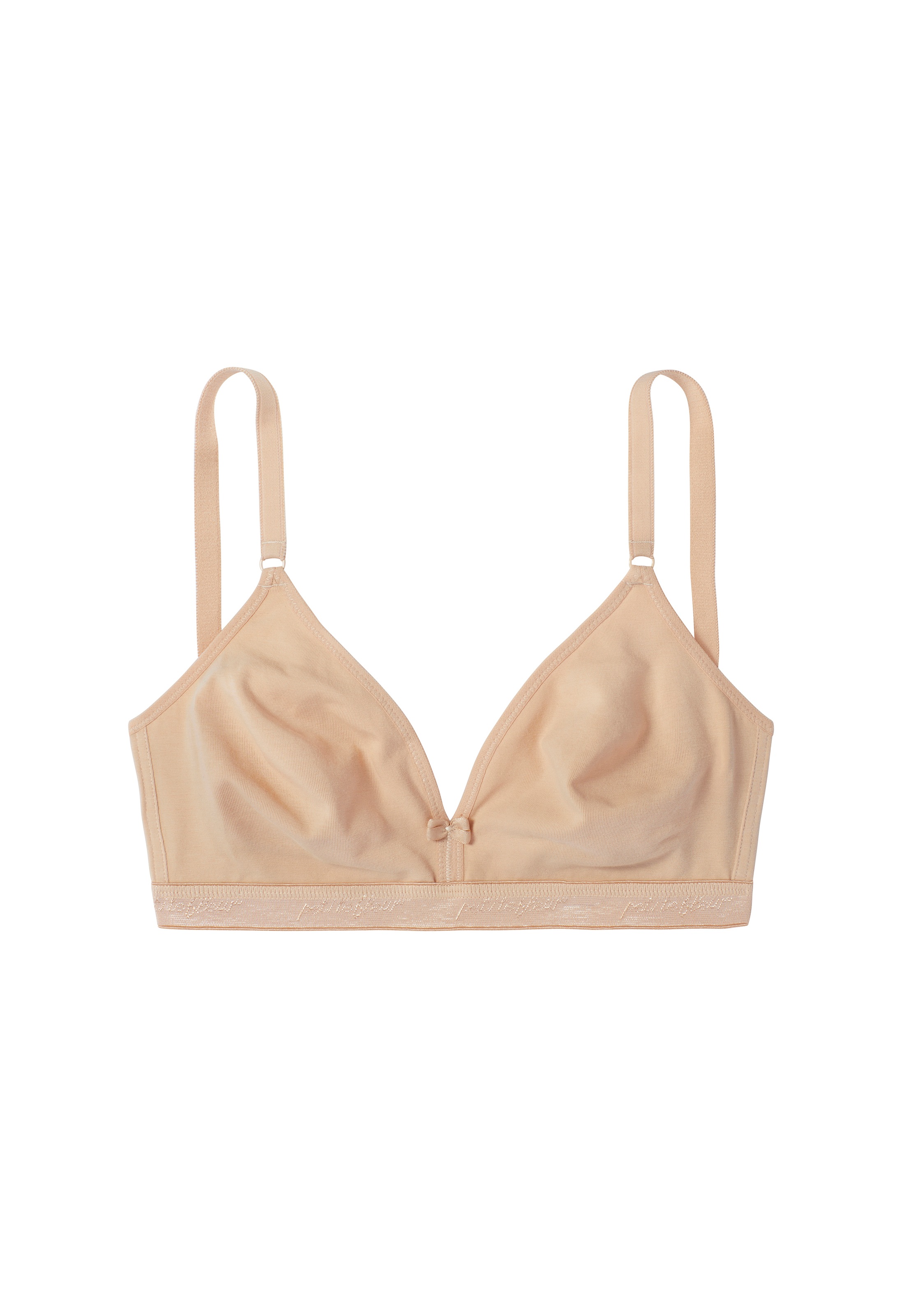 Thumbnail - petite fleur Bralette-BH Packung, 3 Stück, ohne Bügel im Triangel-Schnitt aus Baumwolle, Basic Dessous