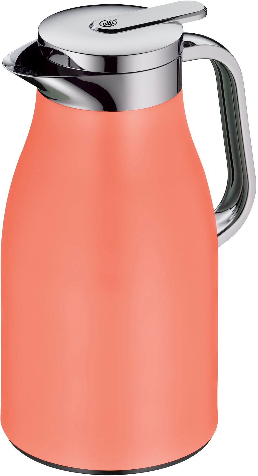 Alfi Isolierkanne »SKYLINE, mit Hartglaseinsatz und ergonomischem Griff«, 1 l, (1 St.), 12h heiß & 24h kalt, Drehverschluss mit bequemem Druckknopf