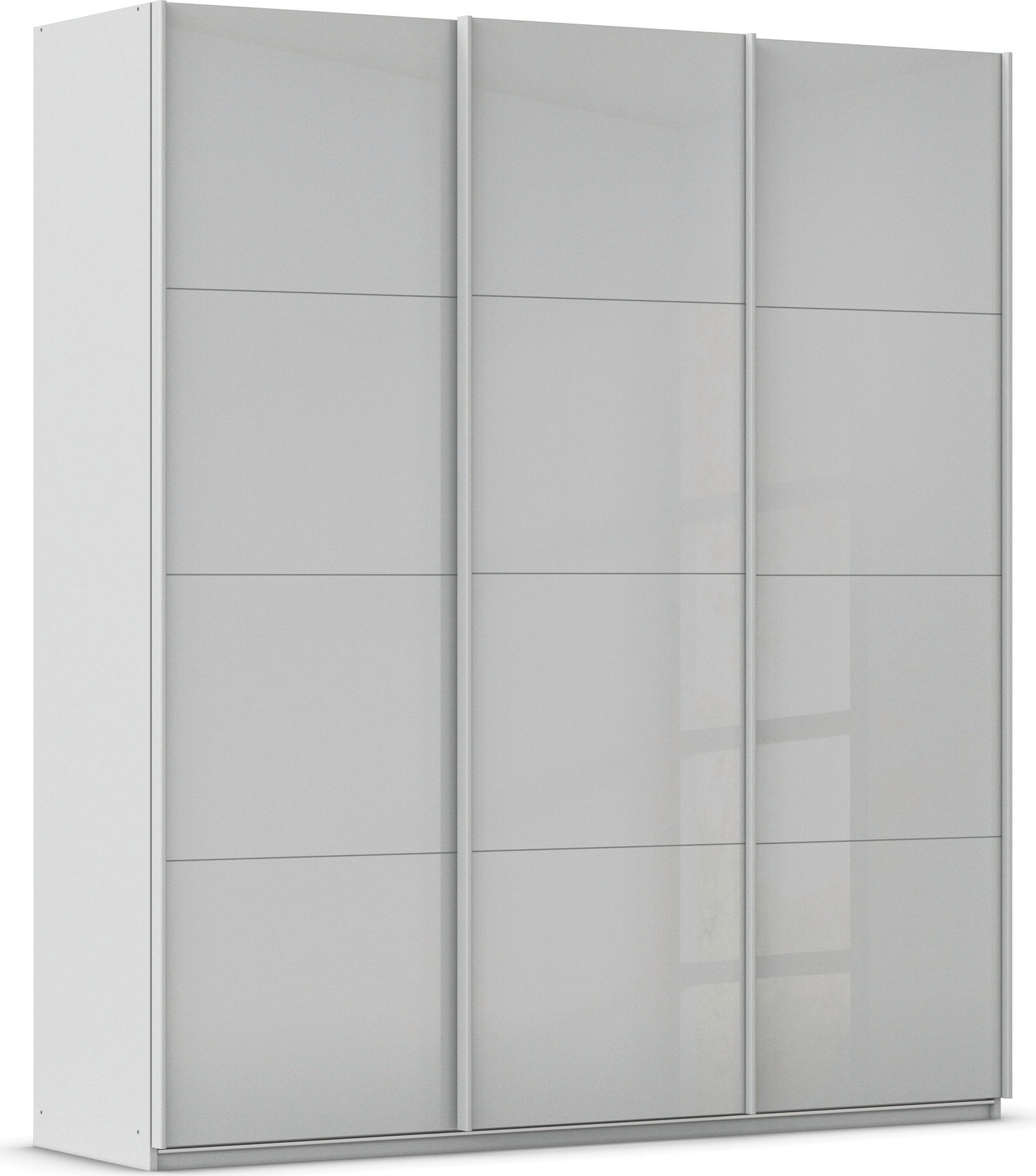 OTTO home Schwebetürenschrank "Kleiderschrank Schrank Garderobe AGORDO mit Glasfront" Breiten 203/271/315/360 cm, Höhen 210/229 cm, durchdachte Innenausstattung, in 4 Breiten und 2 Höhen MADE IN GERMANY