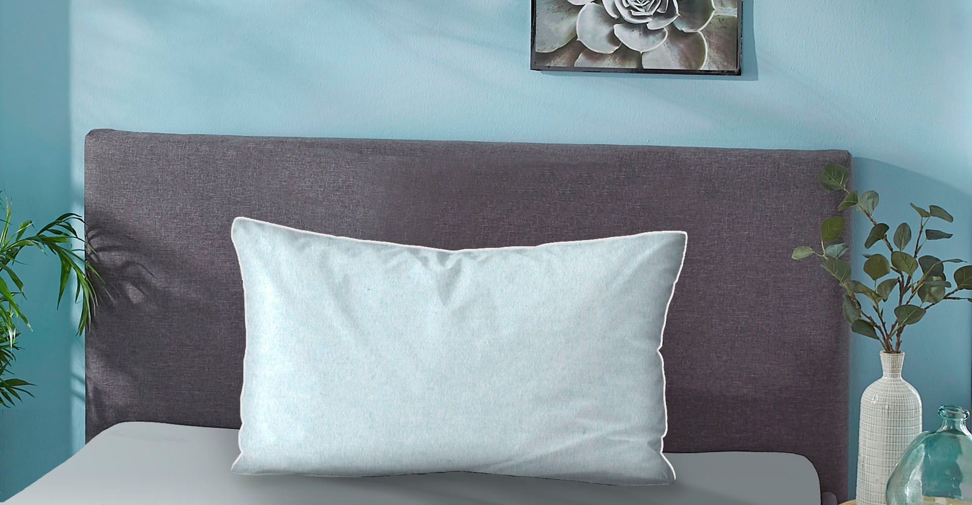 Biberna Kissenbezug "Hermal Flanell mit Reißverschluss, Melange-Optik, Wend günstig online kaufen