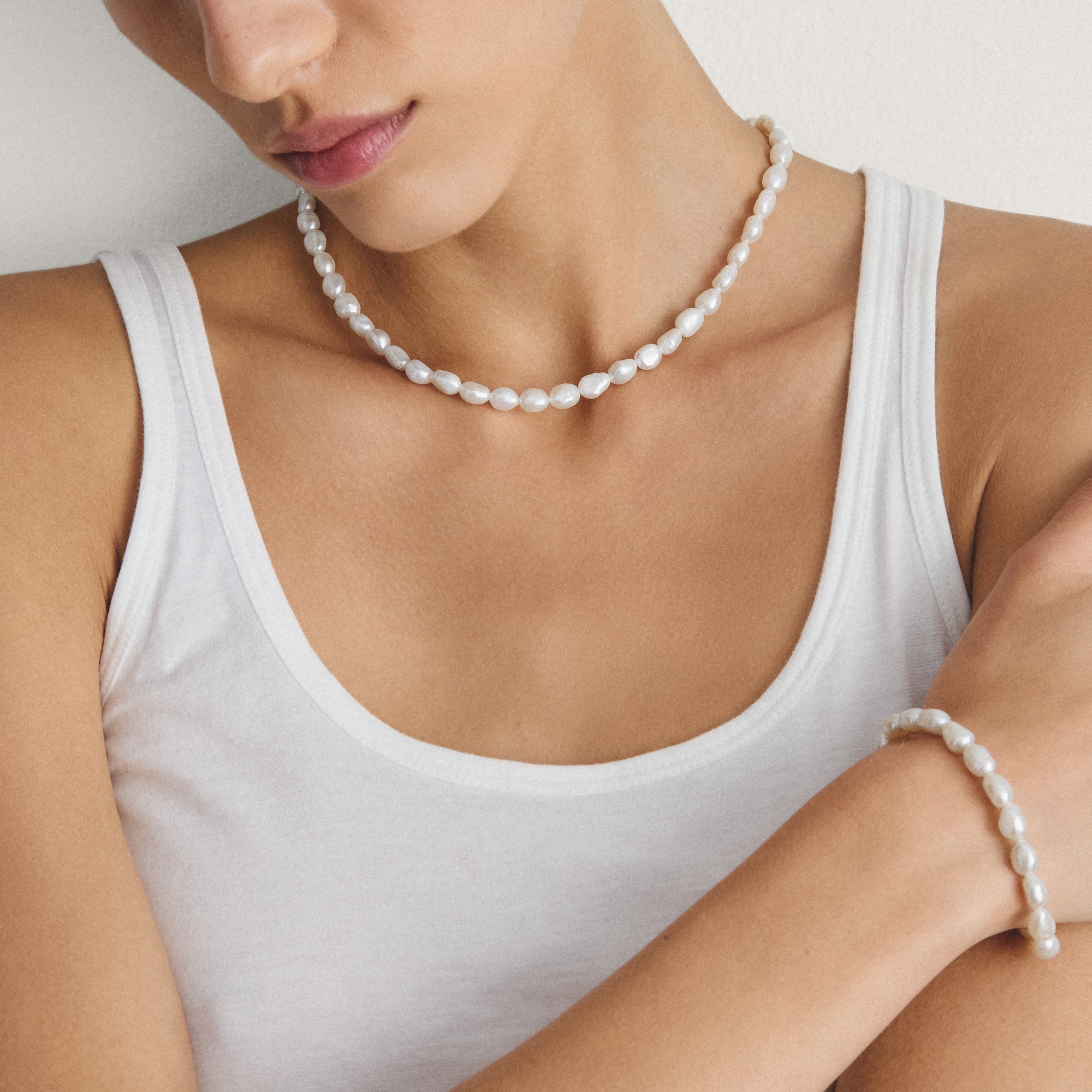 THOMAS SABO Perlenkette »Bold Elegance Perlenkette« mit Süßwasserzuchtperle