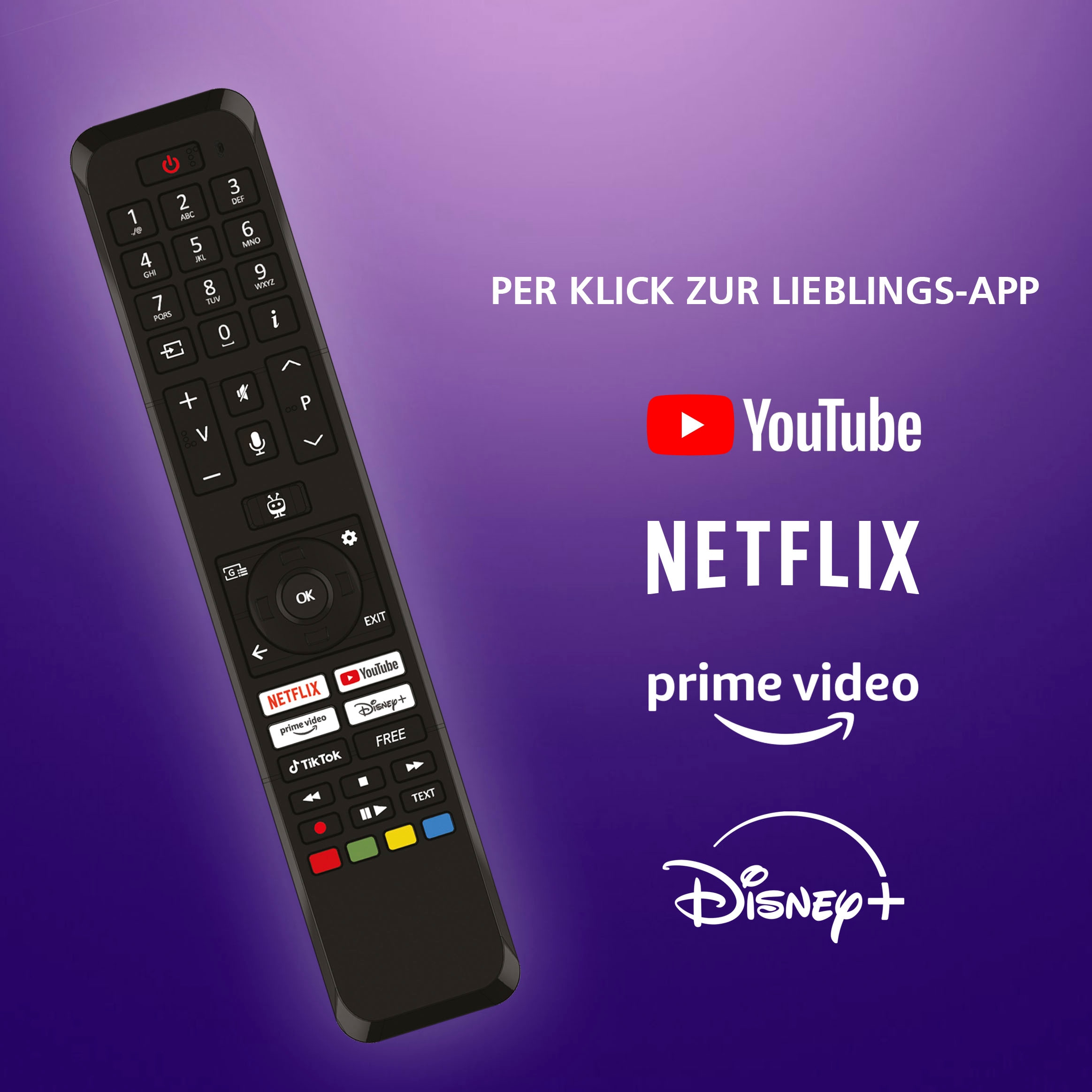 JVC LED-Fernseher »LT-43VU3455«, 4K Ultra HD, Smart-TV