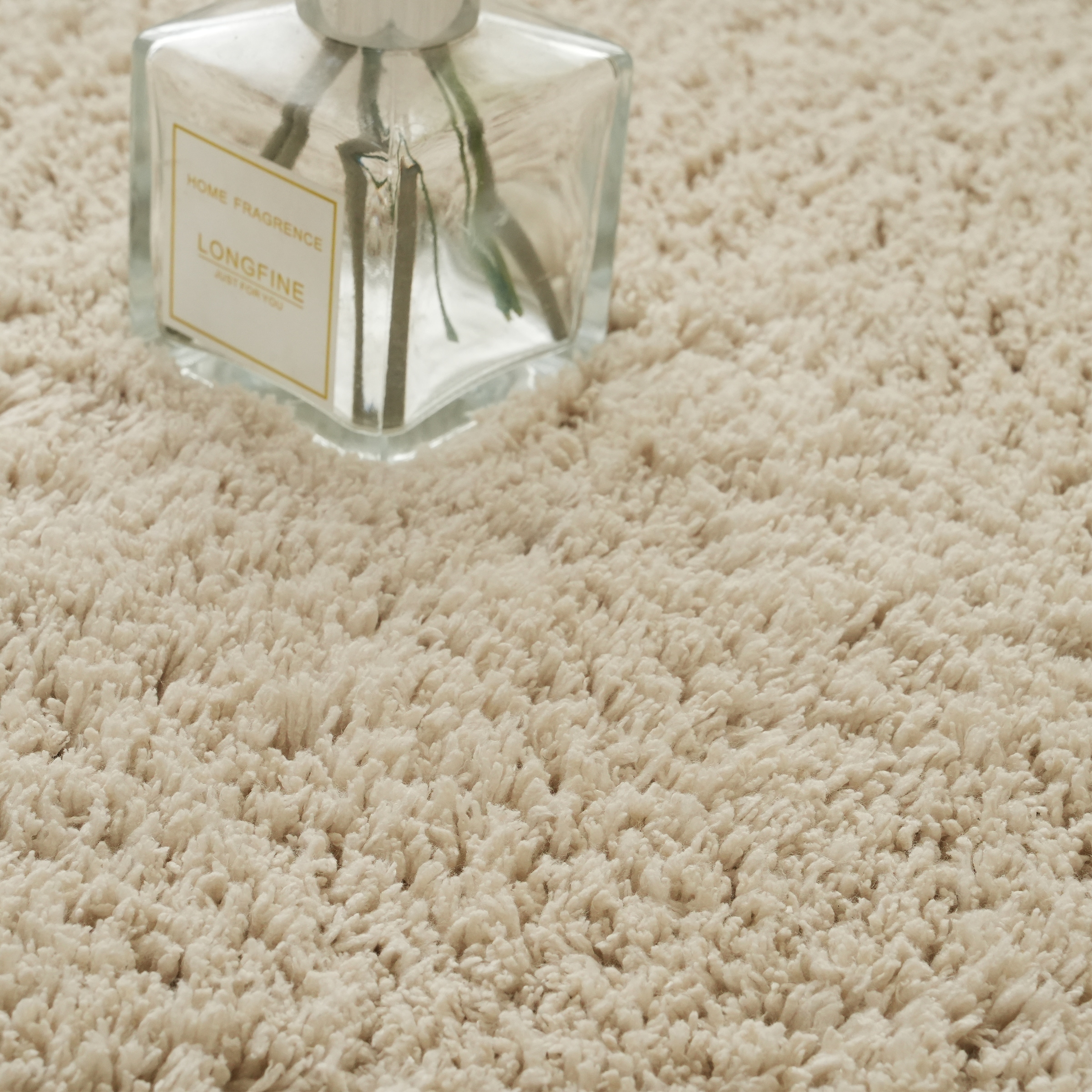 OTTO home Teppich »Cali Shaggy« rechteckig 22 mm Höhe Uni-Farben, kuschelig, & weich, waschbar, Wohnzimmer, Schlafzimmer