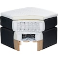 ED EXCITING DESIGN Boxspringbett »Twiston«, (8 St.), mit 2 Bettkästen, LED-Beleuchtung und Topper