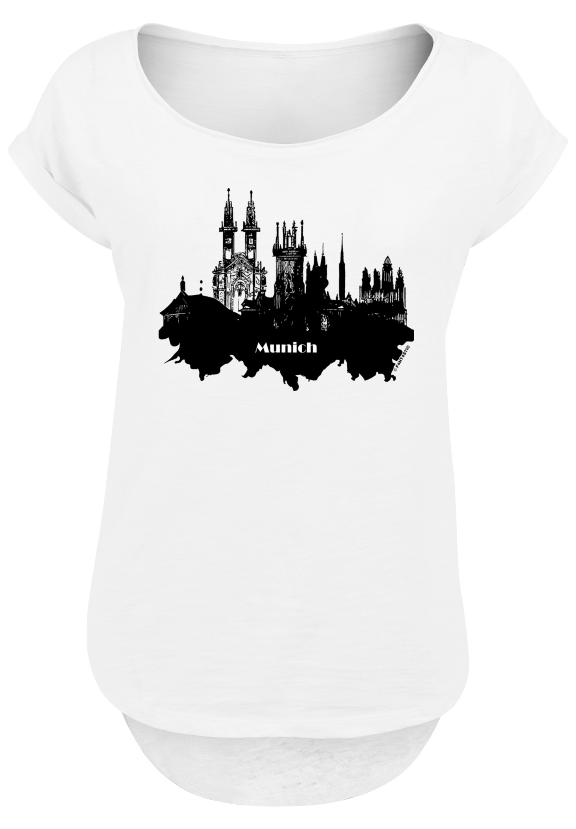 F4NT4STIC T-Shirt »Cities Collection - Munich skyline«, Print