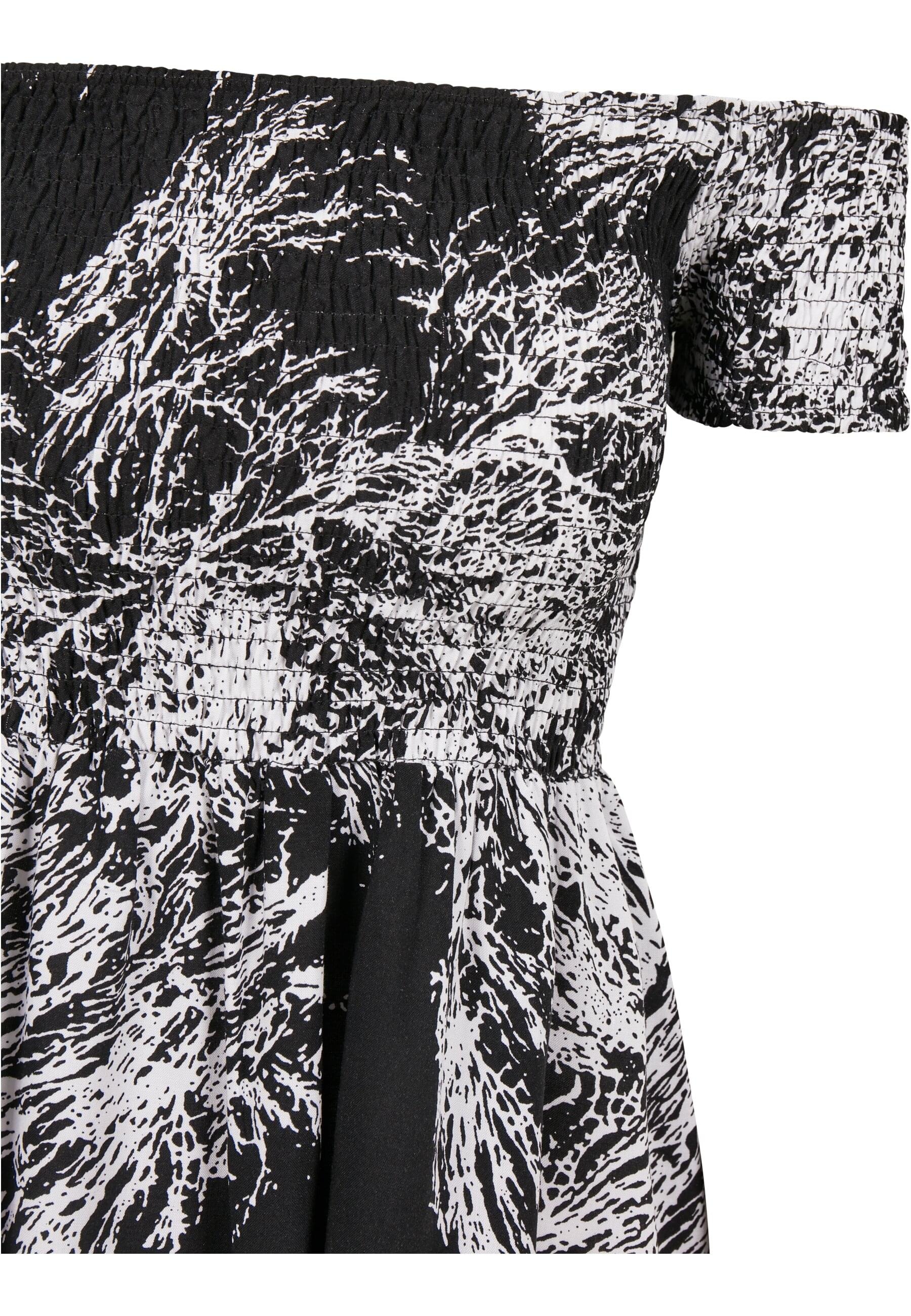 URBAN CLASSICS Shirtkleid »Urban Classics Damen Ladies Smoked Off Shoulder Dress«, (1 tlg.)