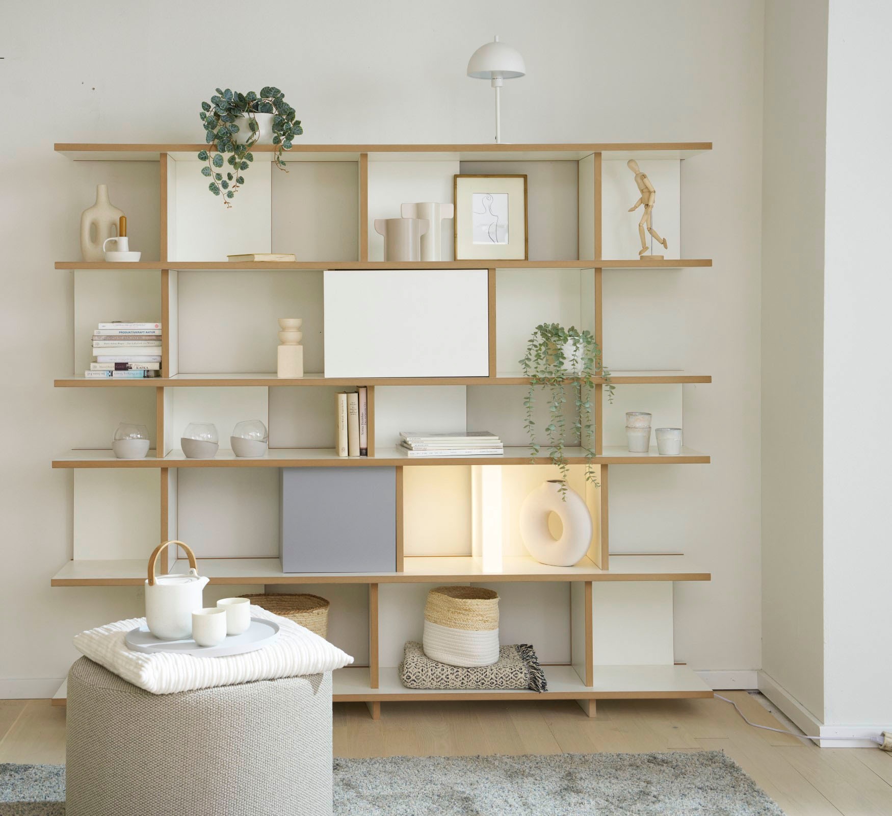 H.O.C.K. Dekokissen »Precious Cord« leicht schimmernde unterschiedlich große Längsstreifen im Retro Style