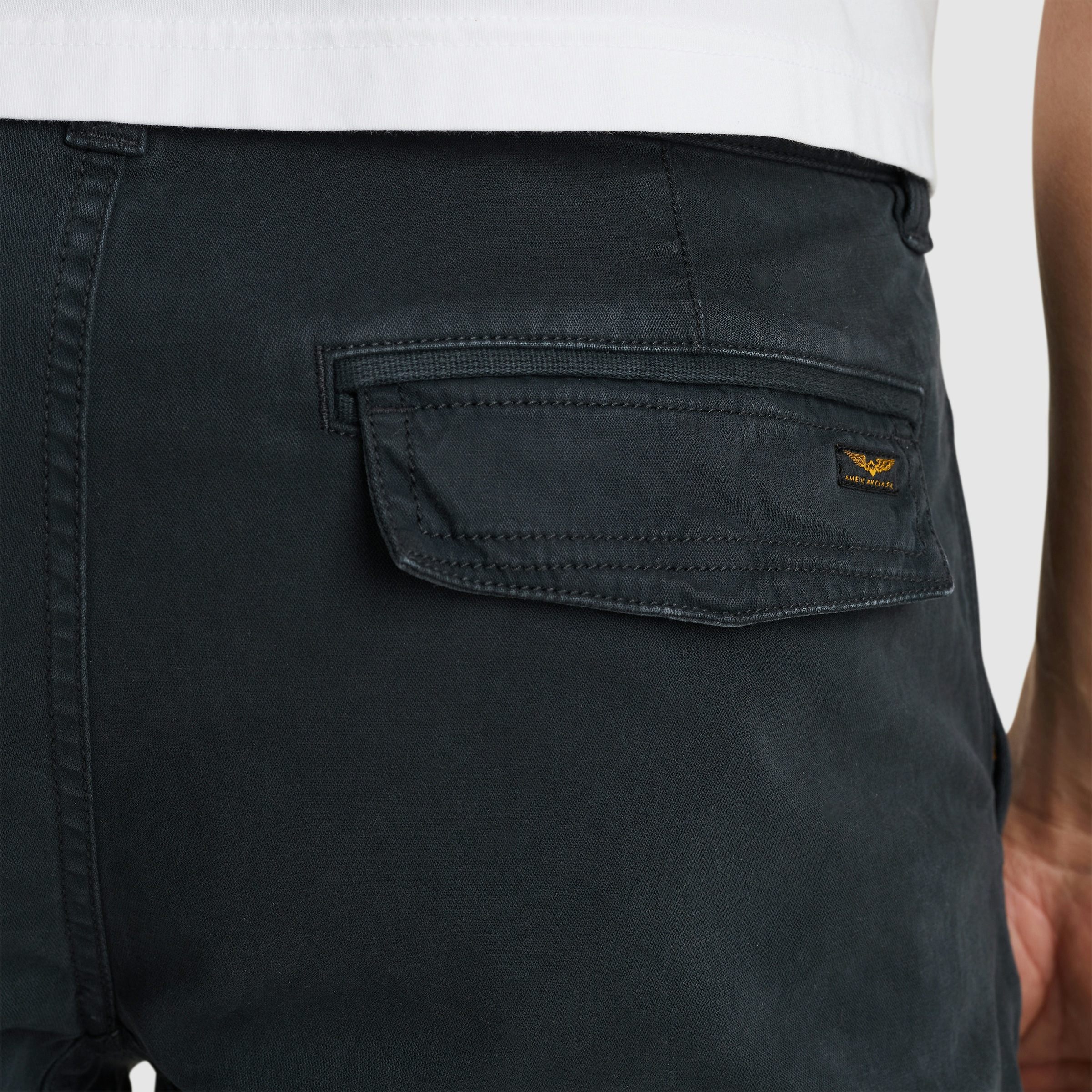 Cargoshorts PME LEGEND, Herren, Gr. 32, N-Gr, blau (salute), Web, Obermaterial: 97% Baumwolle, 3% Elasthan, bequem kniefrei, Hosen, Sommerhose in gewaschener Optik 3