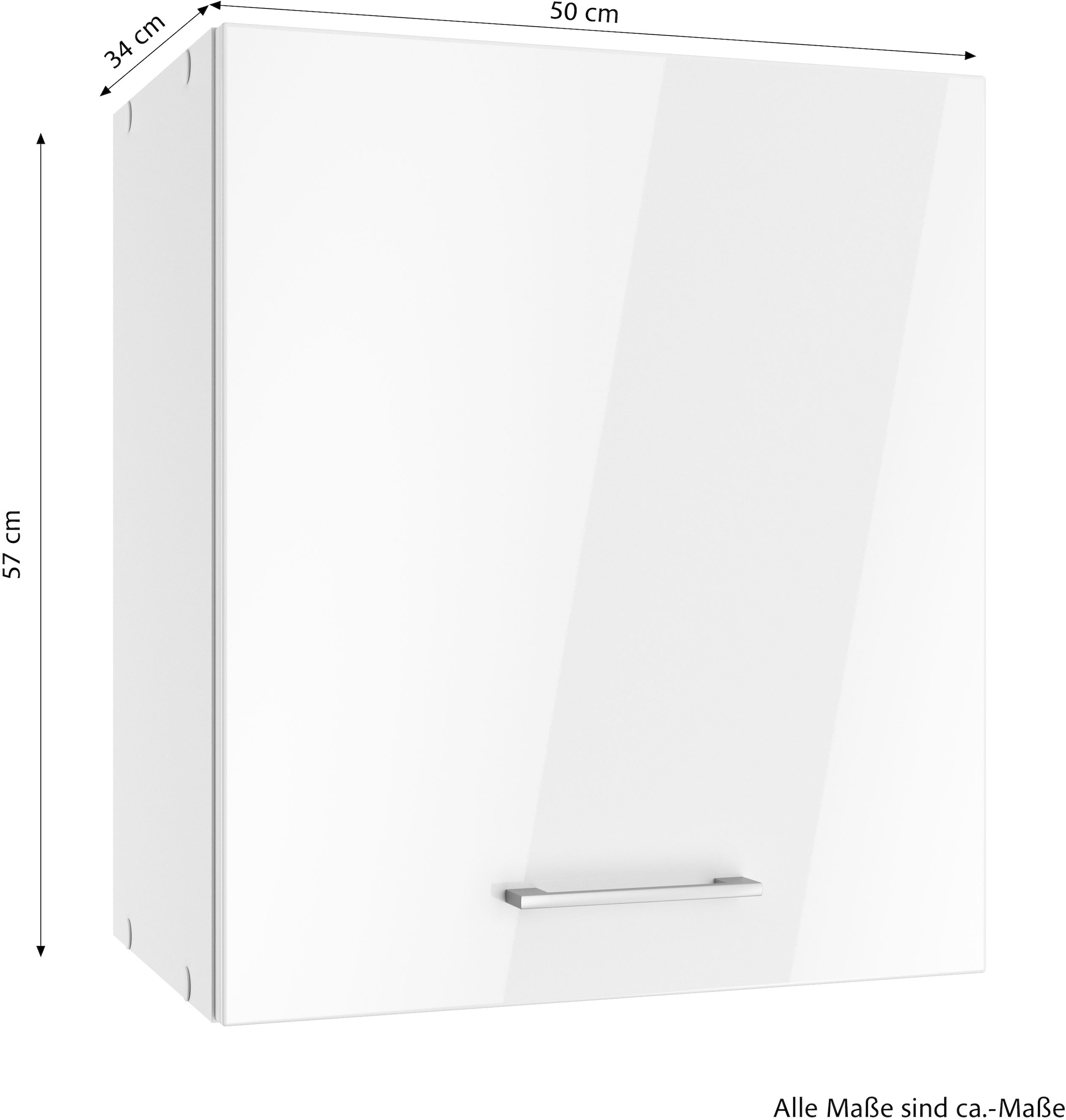KOCHSTATION Hängeschrank »KS-Milan«, HELD Möbel, Hängeschrank 50 cm, matte oder hochglänzende Fronten