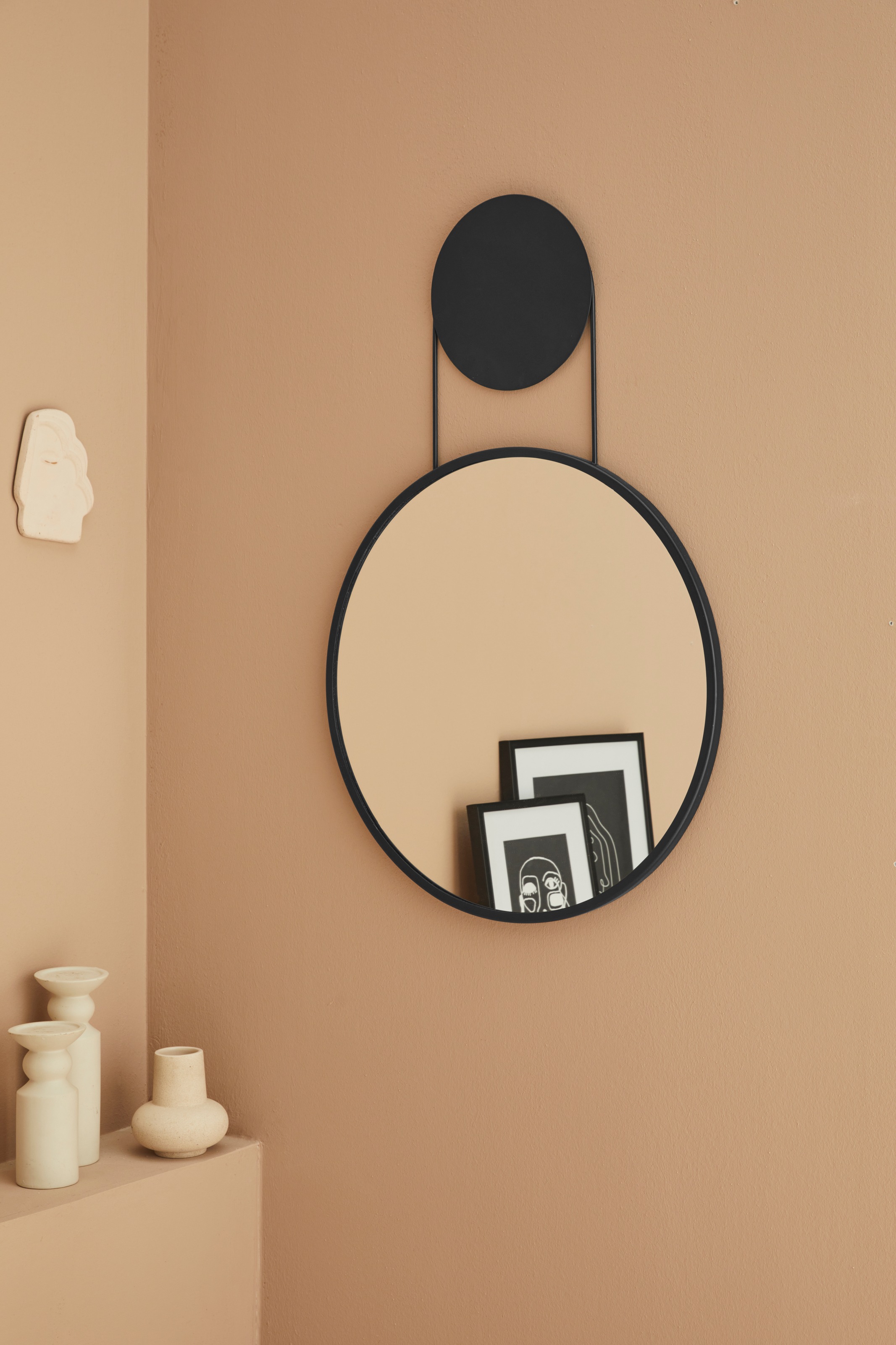 LeGer Home by Lena Gercke »ovaler BAUR bestellen Dekospiegel, aus | Rahmen (1 modern schwarz«, St.), Wanddeko, rund, Metall, Aufhängespiegel, Wandspiegel