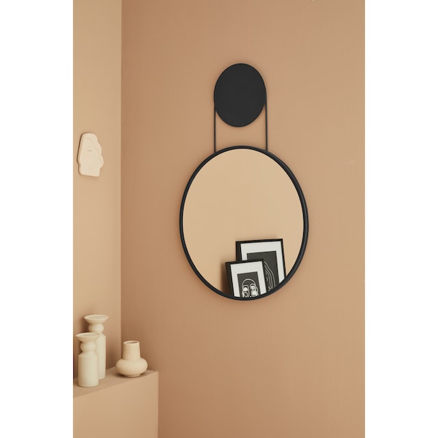 LeGer Home by Lena Gercke Wandspiegel »ovaler Aufhängespiegel, schwarz«, (1  St.), Dekospiegel, Wanddeko, rund, Rahmen aus Metall, modern bestellen |  BAUR