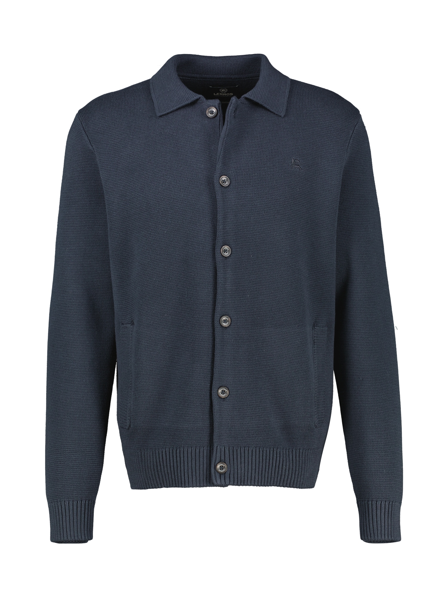 LERROS Strickjacke »Feingerippte Strickjacke im Milano-Stil aus reiner Baumwolle«