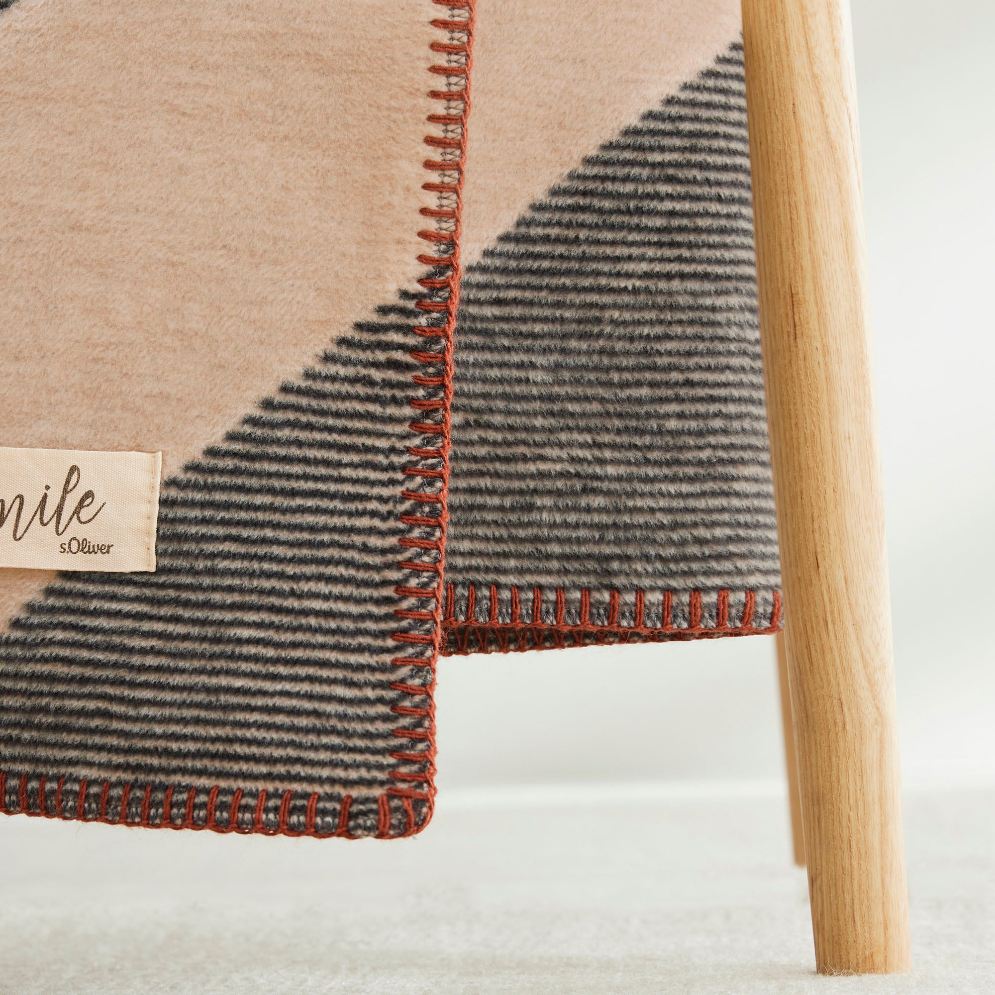 »Jacquard BAUR | Decke s.Oliver«, im IBENA Streifen-Design Wohndecke