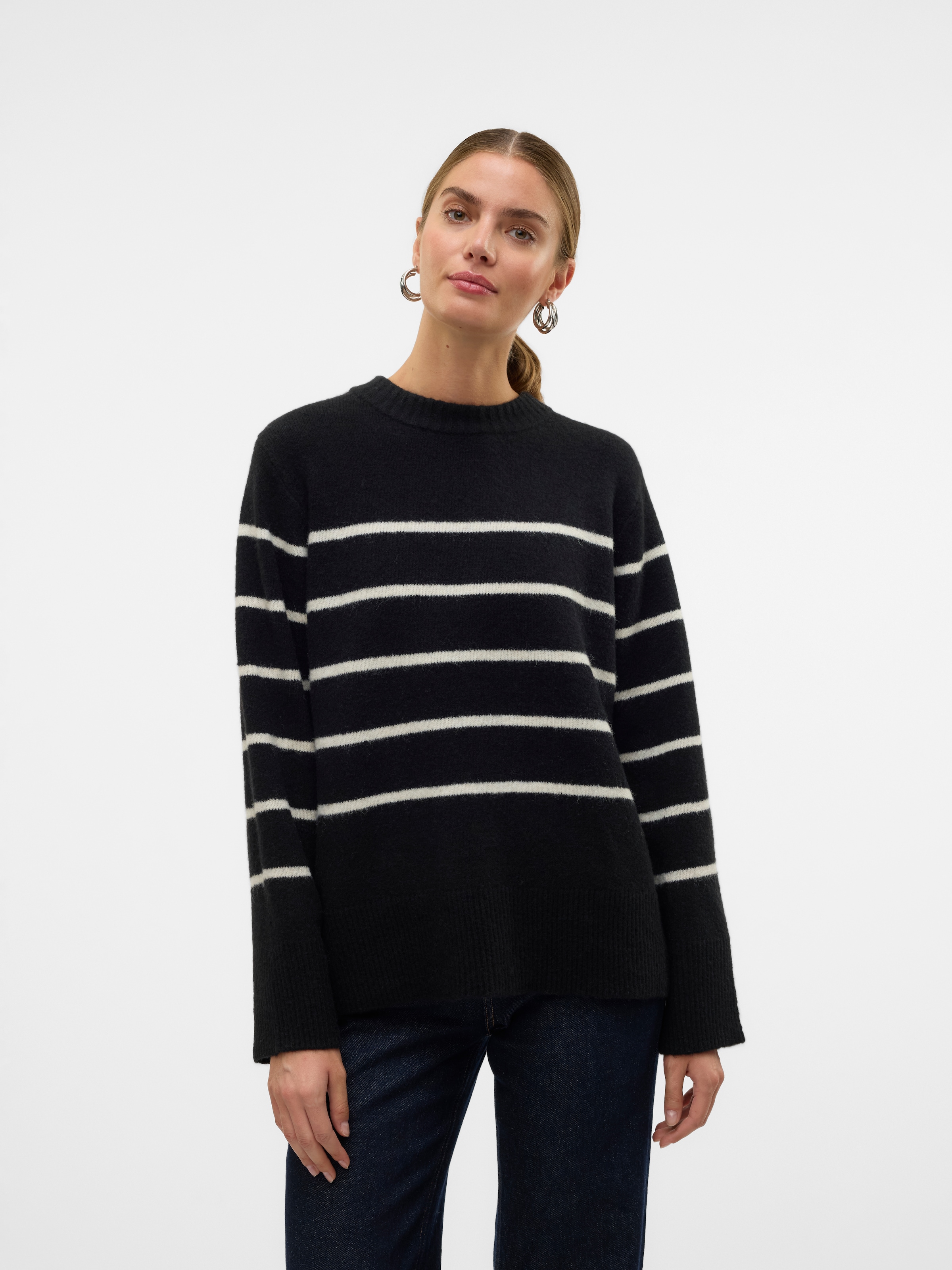 Vero Moda Strickpullover VMFLAWLESS LS O-NECK PULLOVER GA NOOS günstig online kaufen