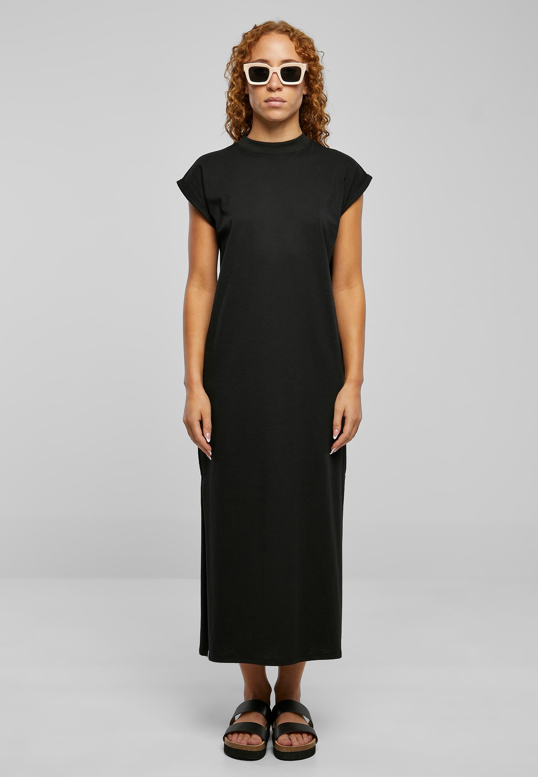 URBAN CLASSICS Shirtkleid »Urban Classics Damen Ladies Long Extended Shoulder Dress«, (1 tlg.)