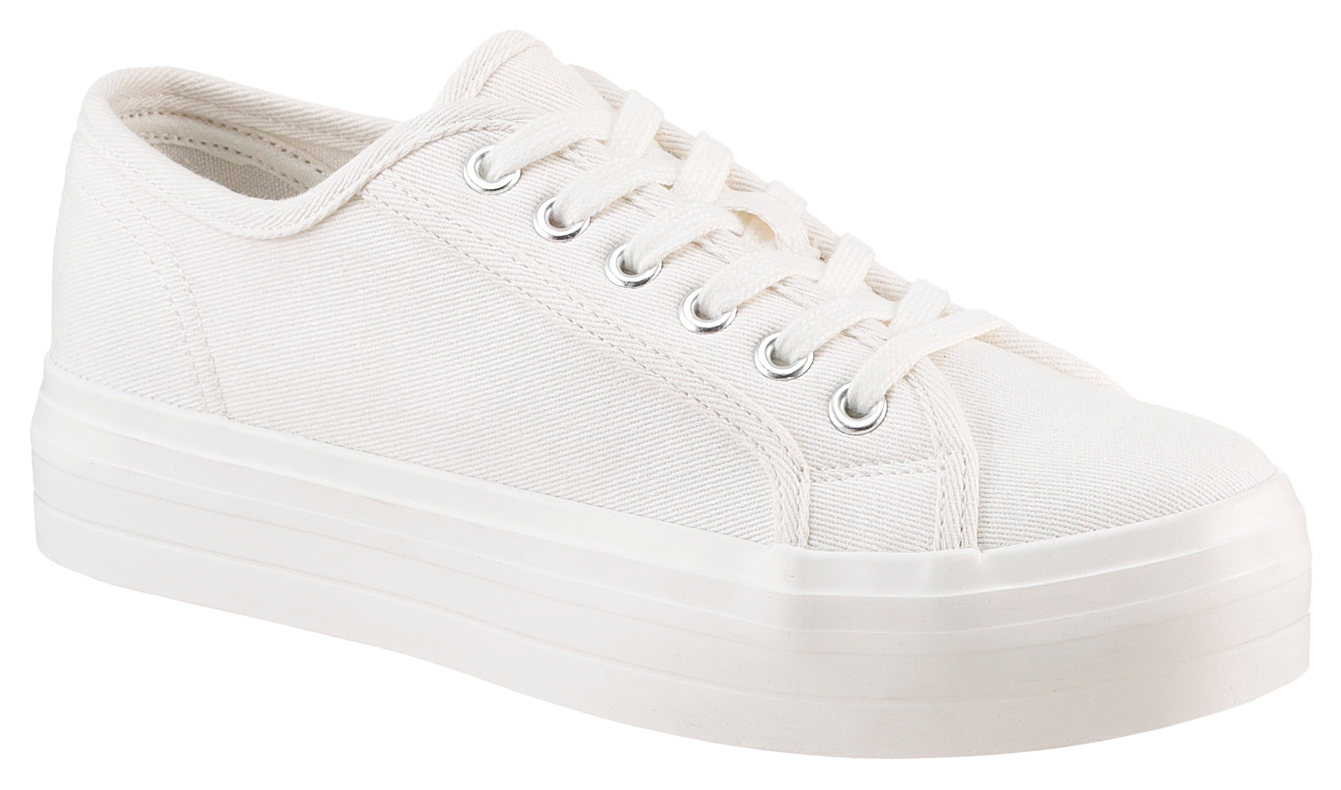 Thumbnail - Aniston SHOES Plateausneaker, Freízeitschuh, Basic-Sneaker, Schnürschuh - NEUE KOLLEKTION