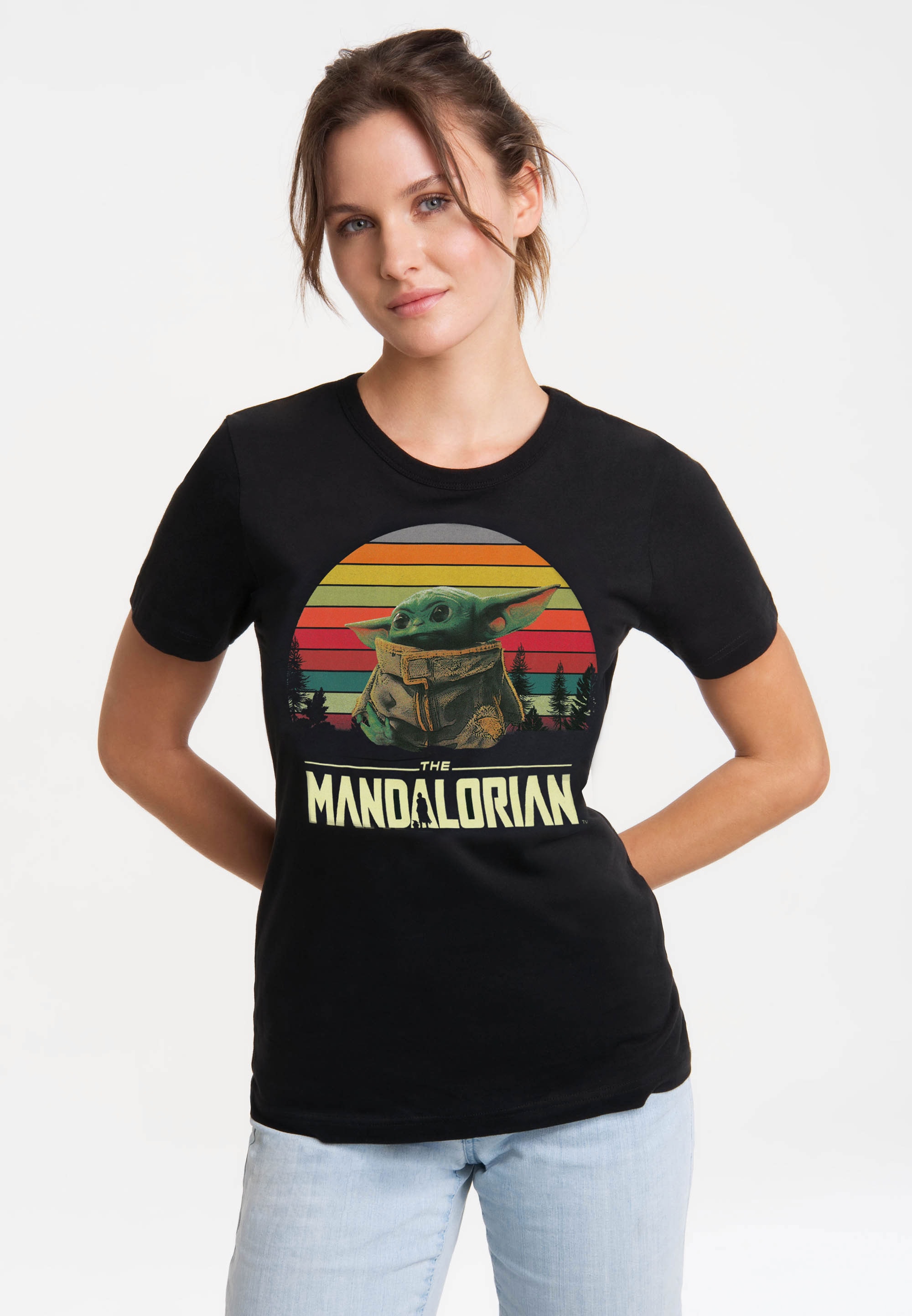 LOGOSHIRT T-Shirt »Star Wars - Baby Yoda«, mit lizenziertem Print
