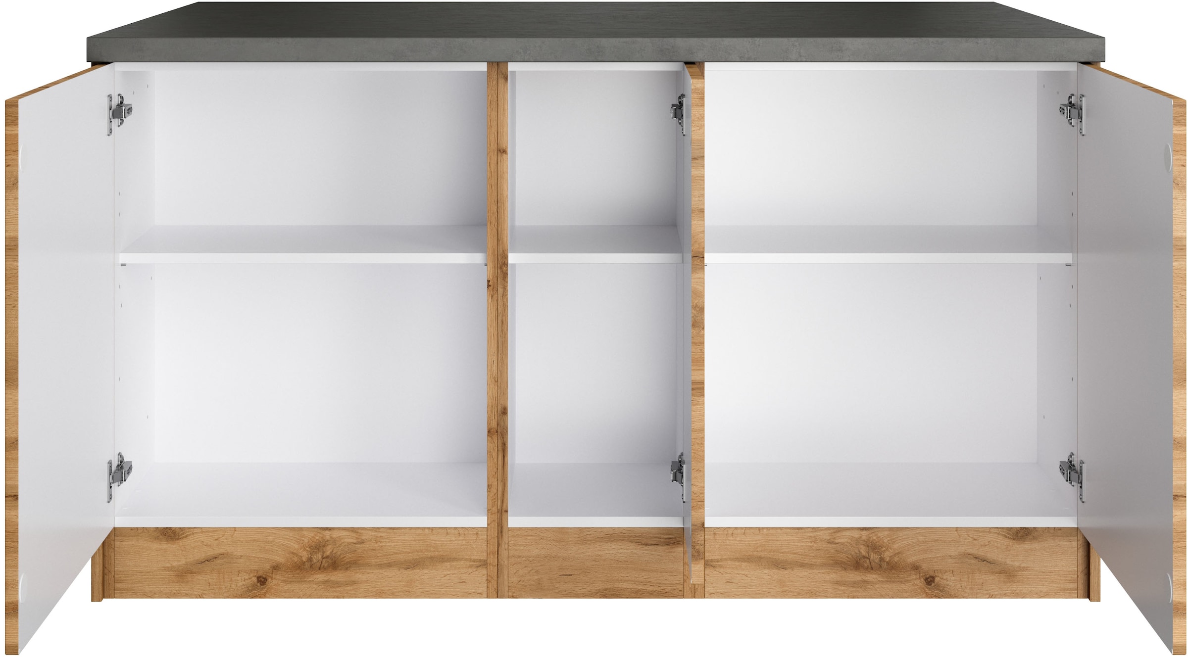 KOCHSTATION Kücheninsel »KS-Lani, Breite 153 cm, mit Flaschenregal«, MDF-Fronten, Arbeitsplatte 38mm stark