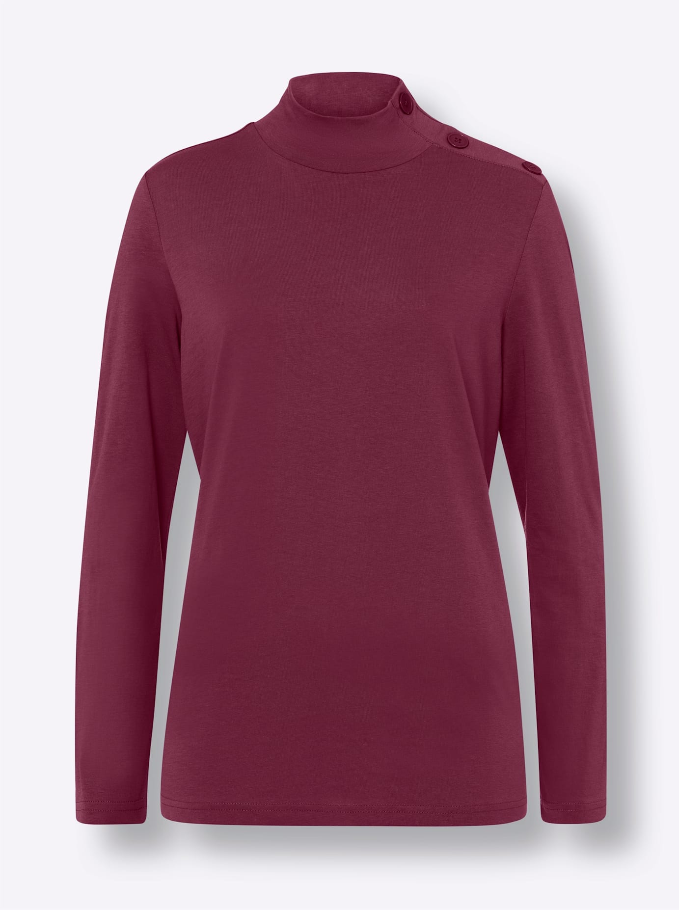 Classic Basics Langarmshirt »Stehkragen-Shirt«, (1 tlg.)