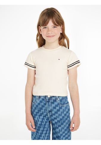 TOMMY HILFIGER Palaidinė apvalia iškirpte »RUFFLE RIB...