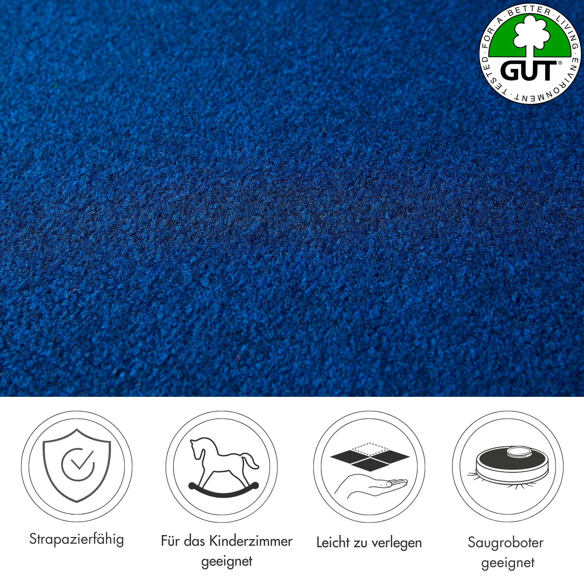 Andiamo Teppichboden »Sina, Velours, Made in Belgium«, rechteckig, 6 mm Höhe, Uni Farben, Breite 400 cm, strapazierfähig, pflegeleicht, Wohnzimmer