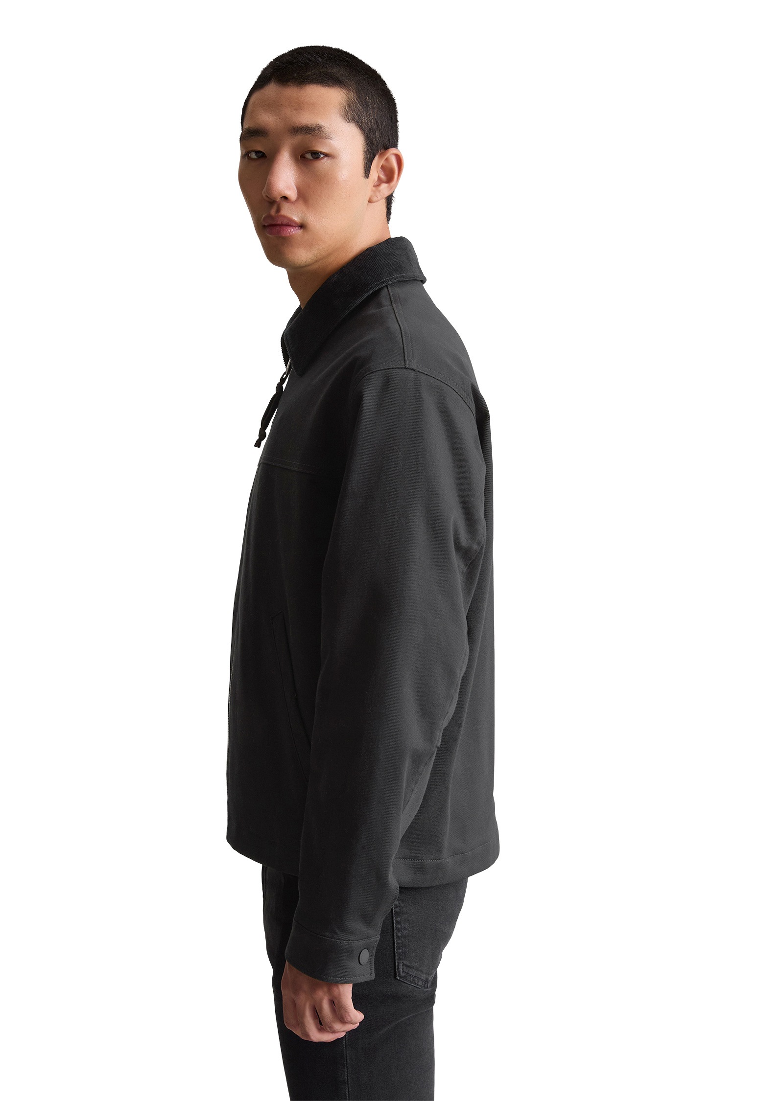 Marc O'Polo DENIM Outdoorjacke »mit Cord-Kragen«, ohne Kapuze