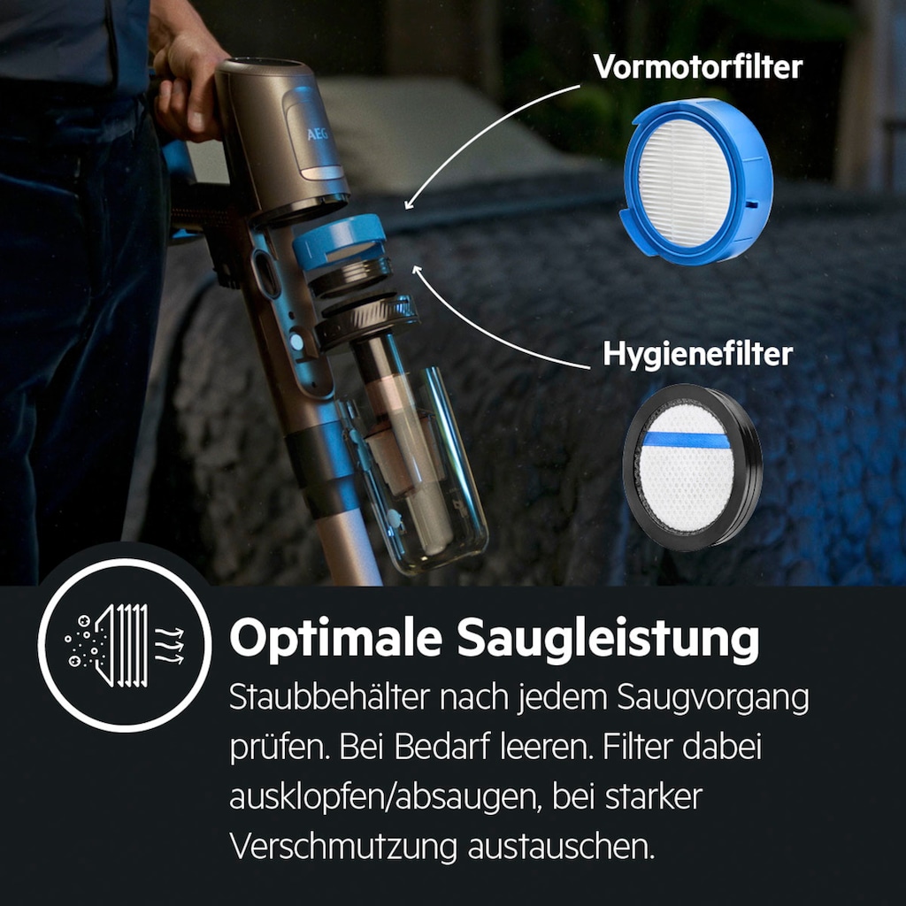 AEG Akku-Hand-und Stielstaubsauger »Ultimate 8000 AP81A25ULT«