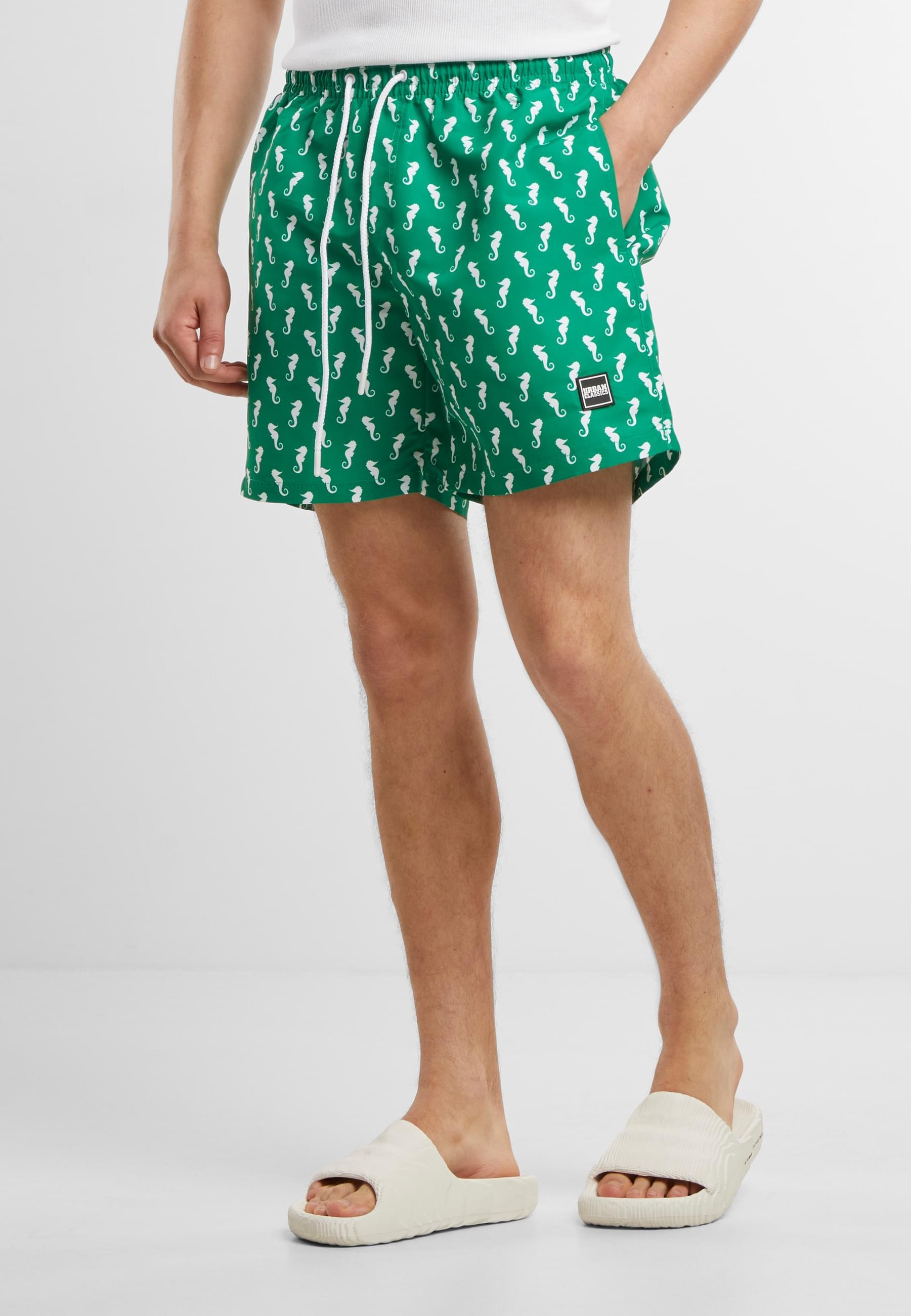 URBAN CLASSICS Badeshorts "Urban Classics Herren Pattern Swim Shorts" günstig online kaufen
