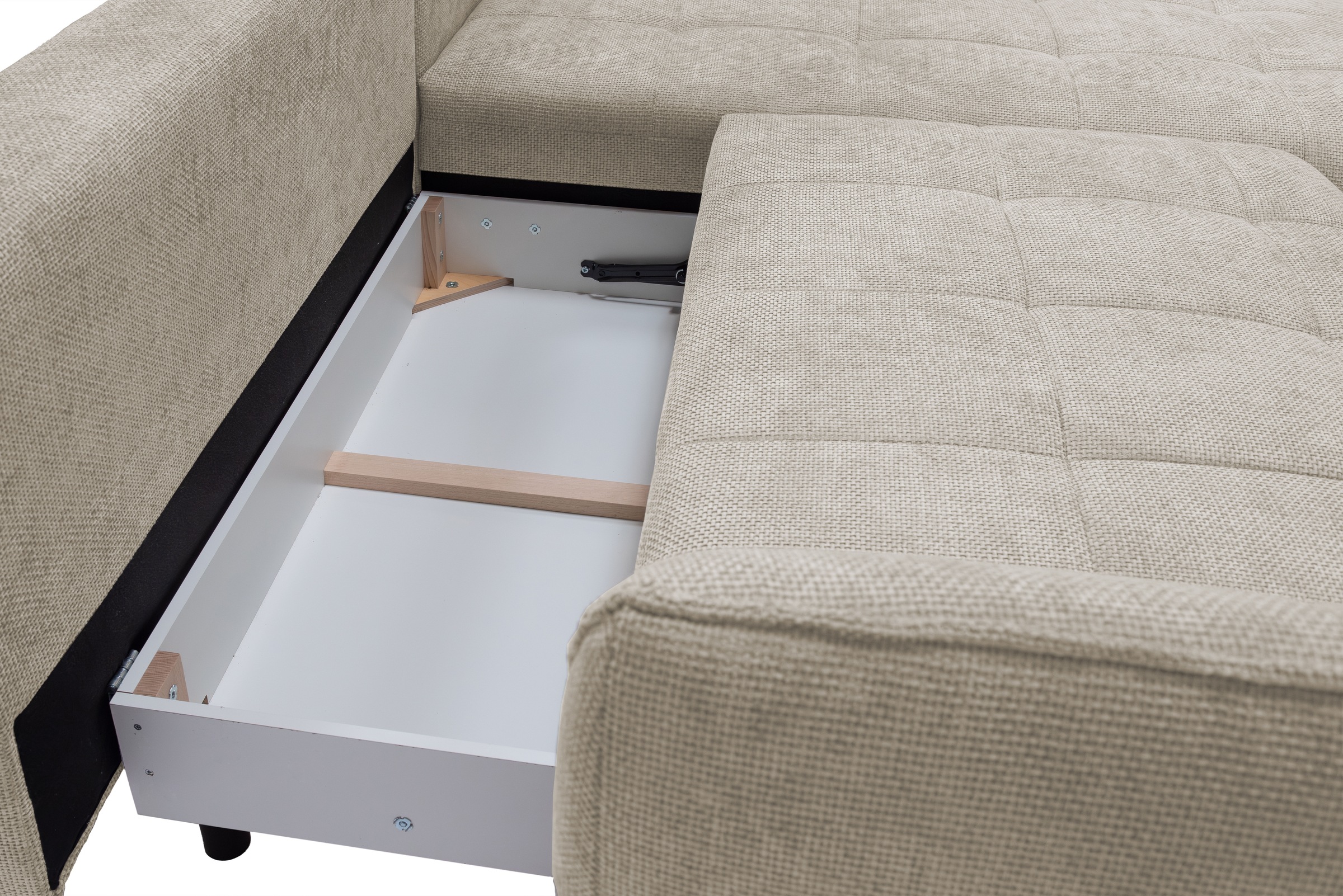exxpo - sofa fashion Ecksofa »Samoa, bequem und modern, mit Easy-Lift-Bettfunktion, L-Form«, Ecksofa Samoa, inkl. Bettfunktion, Bettkasten und Rückenkissen