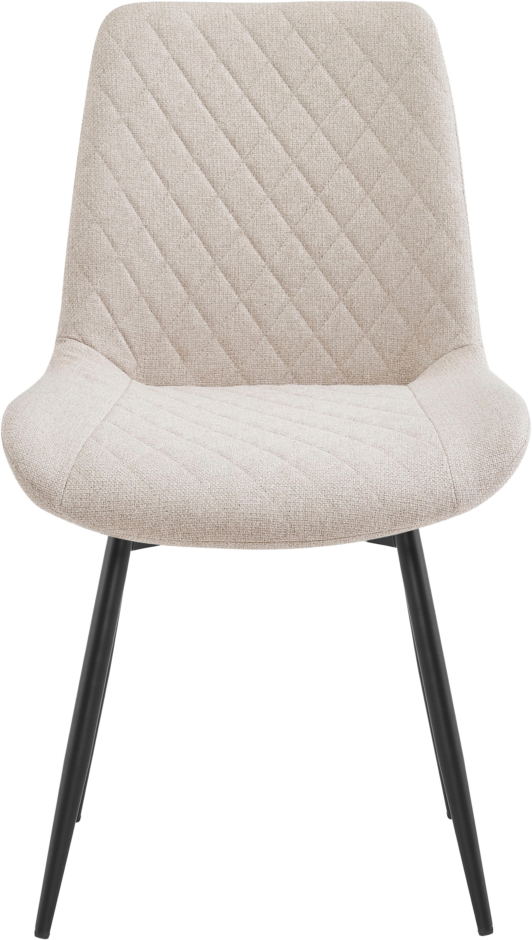 OTTO home Esszimmerstuhl »Juniper, 2er-Set« () 2 Stk.Stuhl aus Webstoff mit moderner Rautensteppung und 360° Drehfunktion