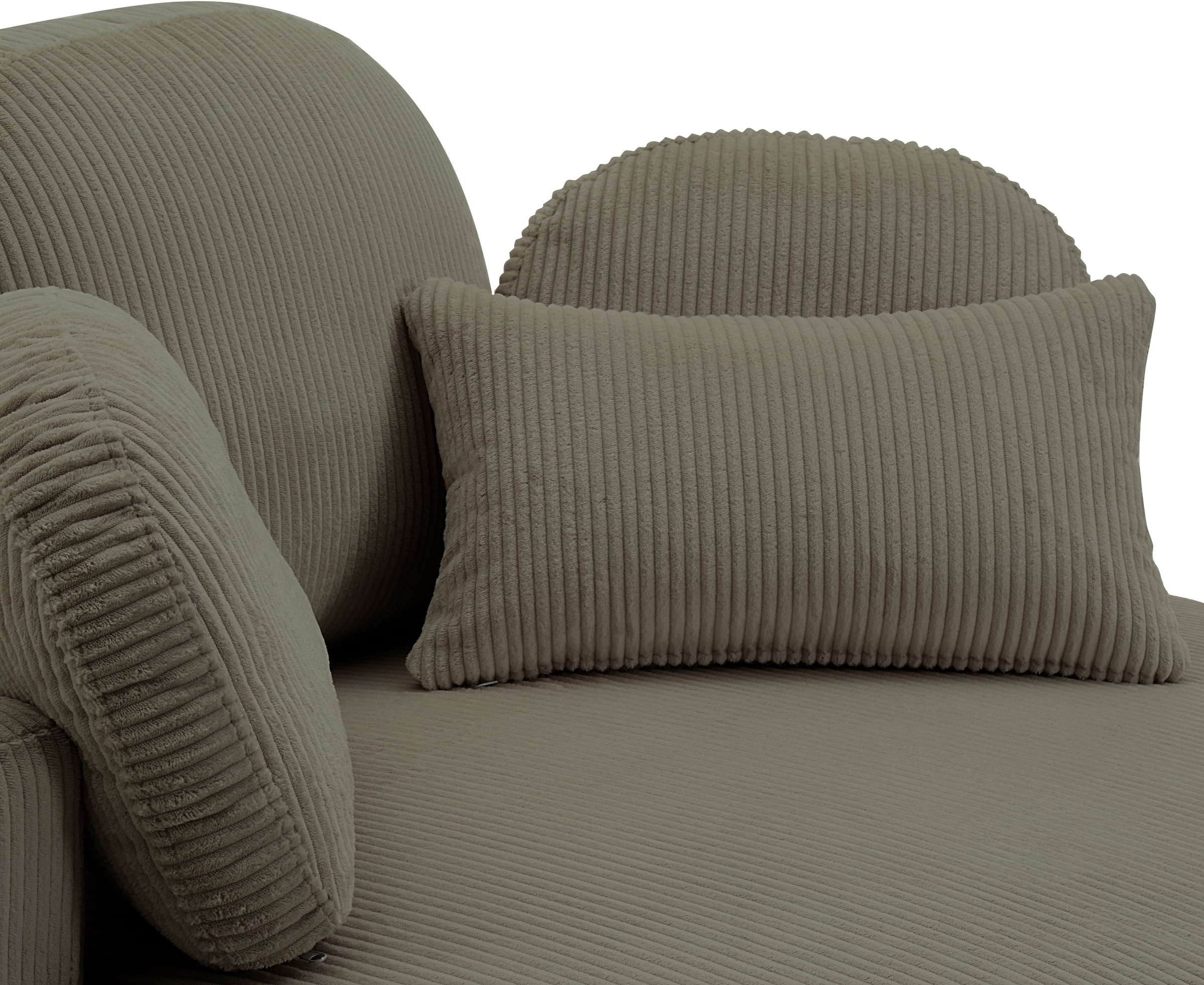 OTTO home Loveseat »Riko« Rückenstütze verstellbar, inklusive Stauraumhocker