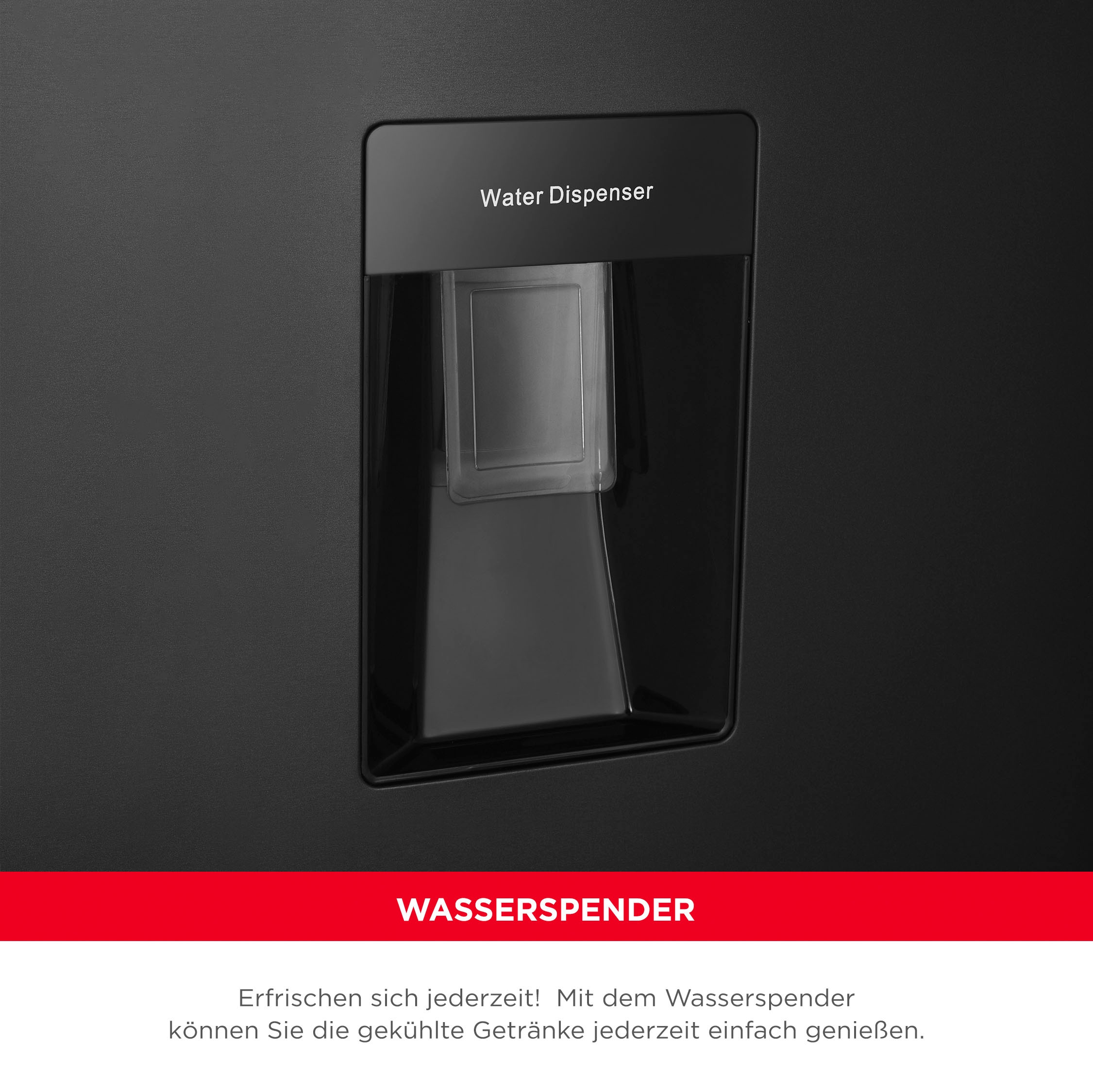 Hanseatic Kühl-/Gefrierkombination »HKGK17955CNFWDBI«, NoFrost, Wasserspender