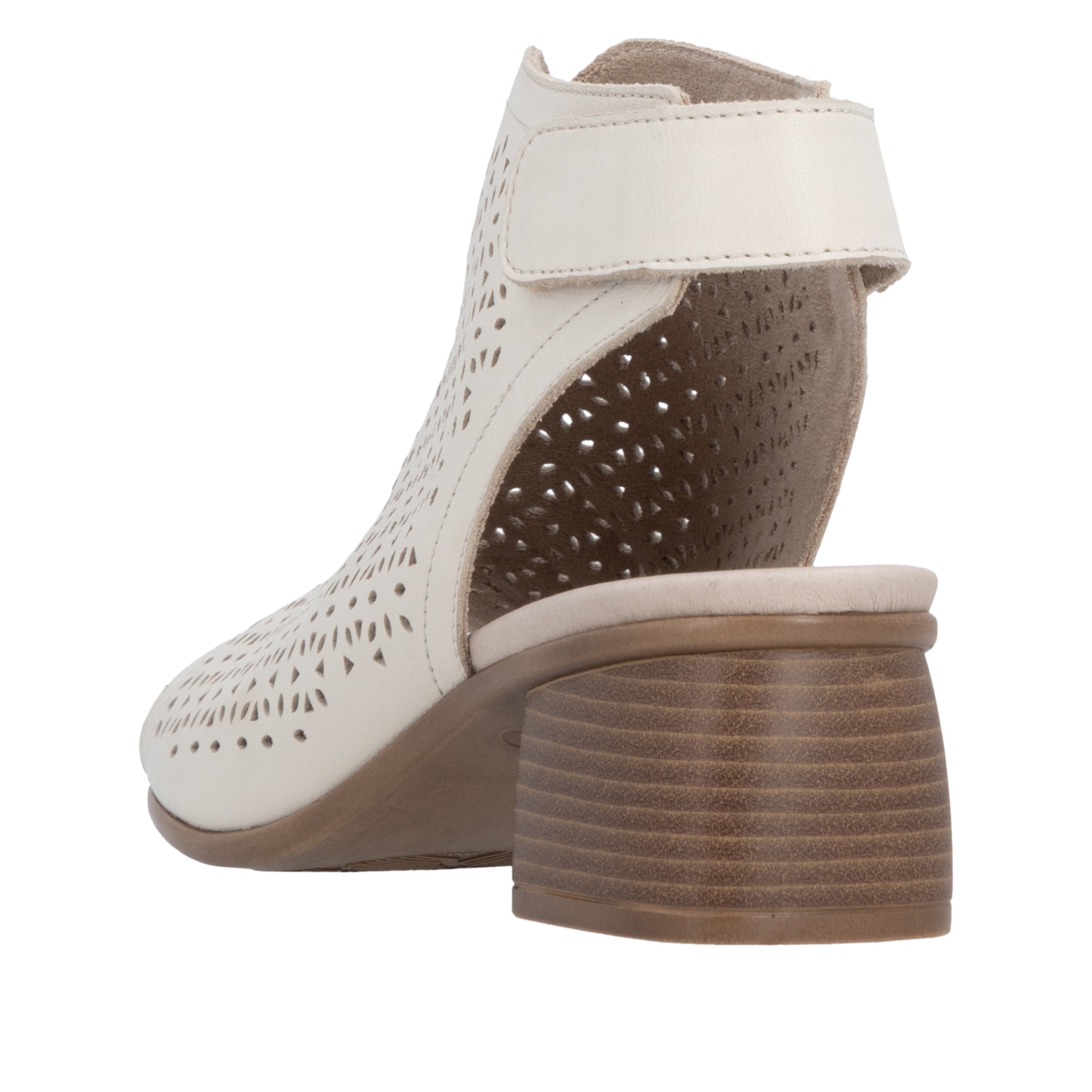 Remonte Schaftsandalette  Sommerschuh mit Blockabsatz und Klettriemchen an der Ferse