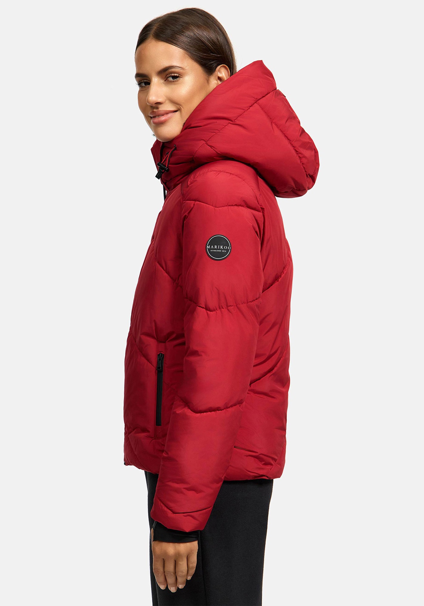 Marikoo Winterjacke »Simaraa«, mit abnehmbarem Kunstfellkragen