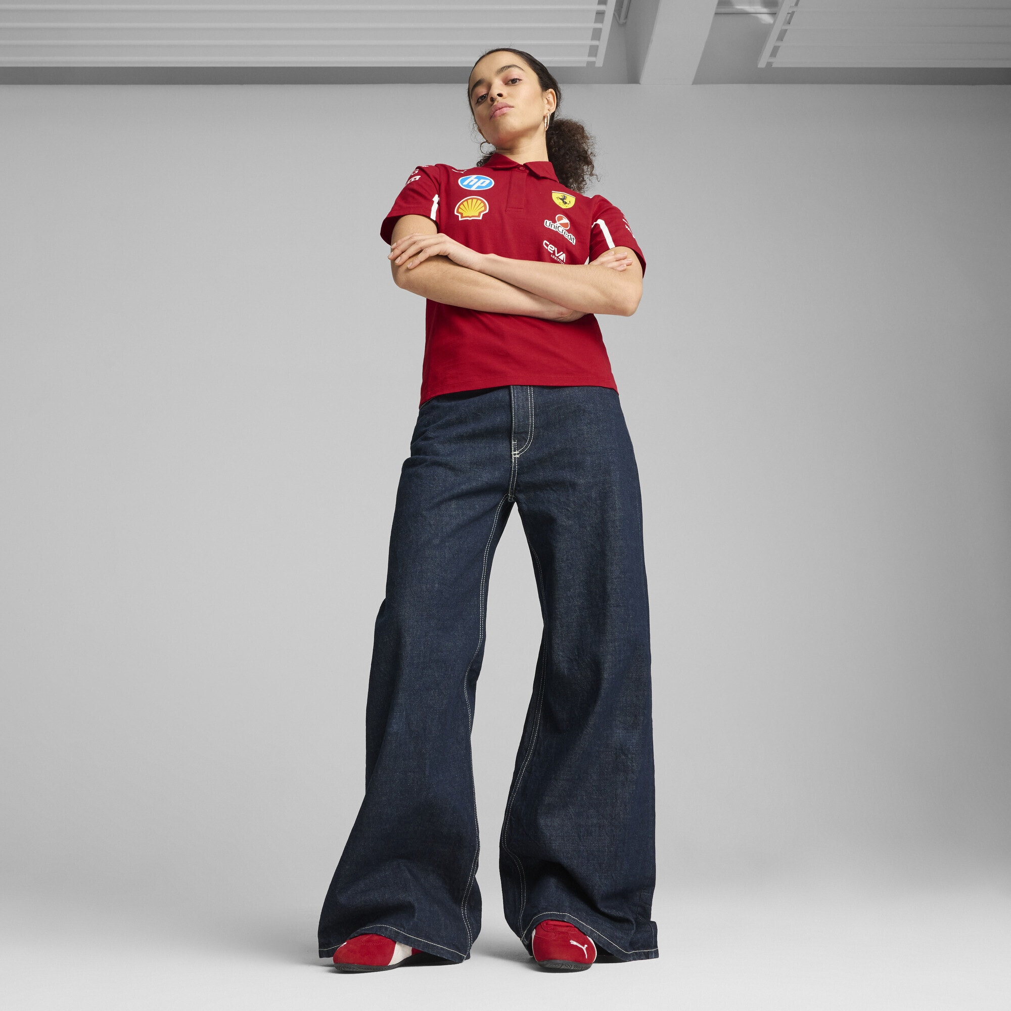 PUMA Poloshirt »Scuderia Ferrari HP 2025 Team Polo Damen«