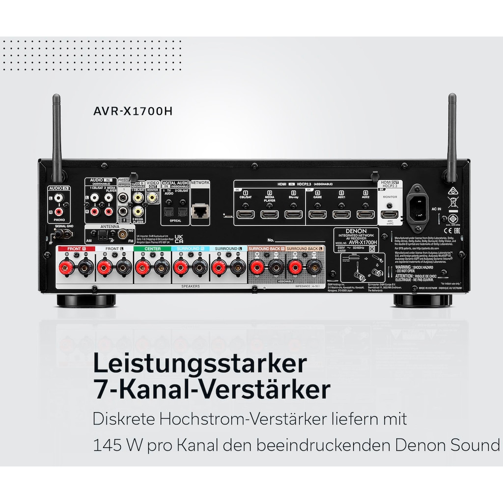 Denon Heimkinosystem »AVR-X1700H 8K-«