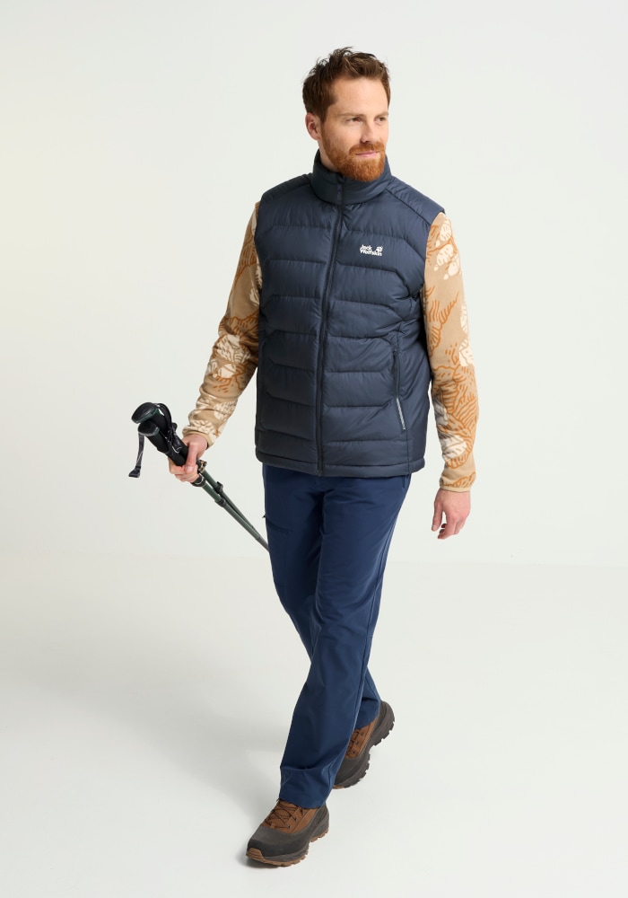Jack Wolfskin Daunenweste »WILD PASS DOWN VEST M RDS« Daunenweste, warm, wind- und wasserabweisend