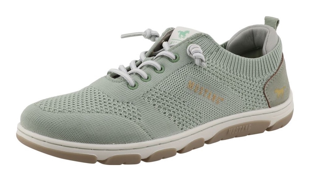 Mustang Shoes Slip-On Sneaker »Sue«  Freizeitschuh, Halbschuh, Slipper mit Logoschriftzügen