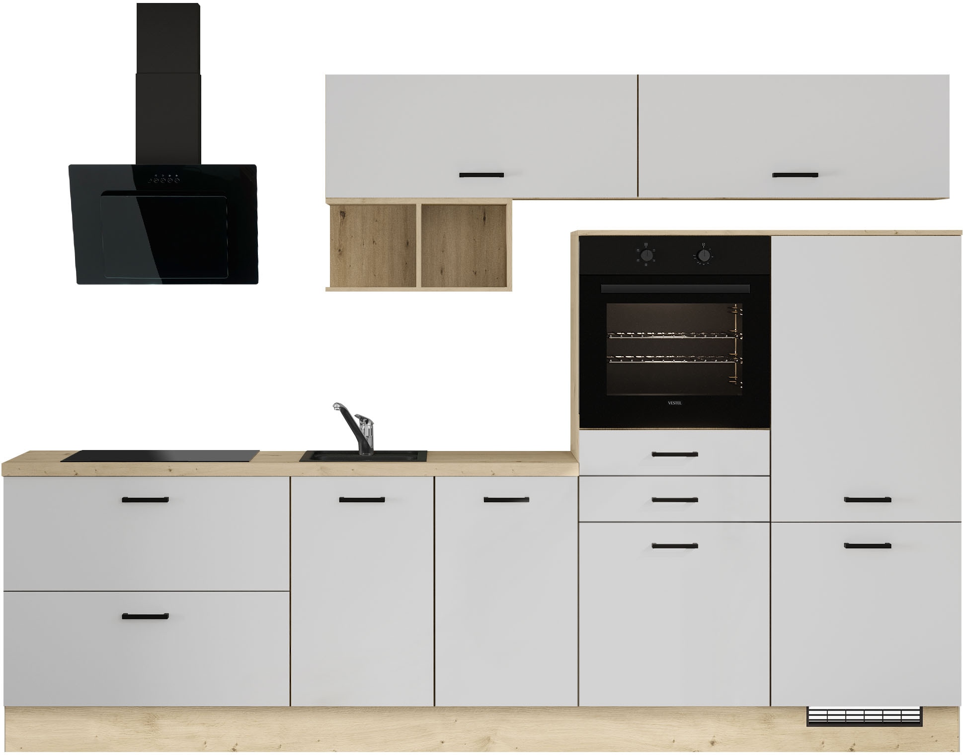 IMPULS KÜCHEN Küchenzeile ""München", Ausrichtung wählbar, Schubkästen mit günstig online kaufen