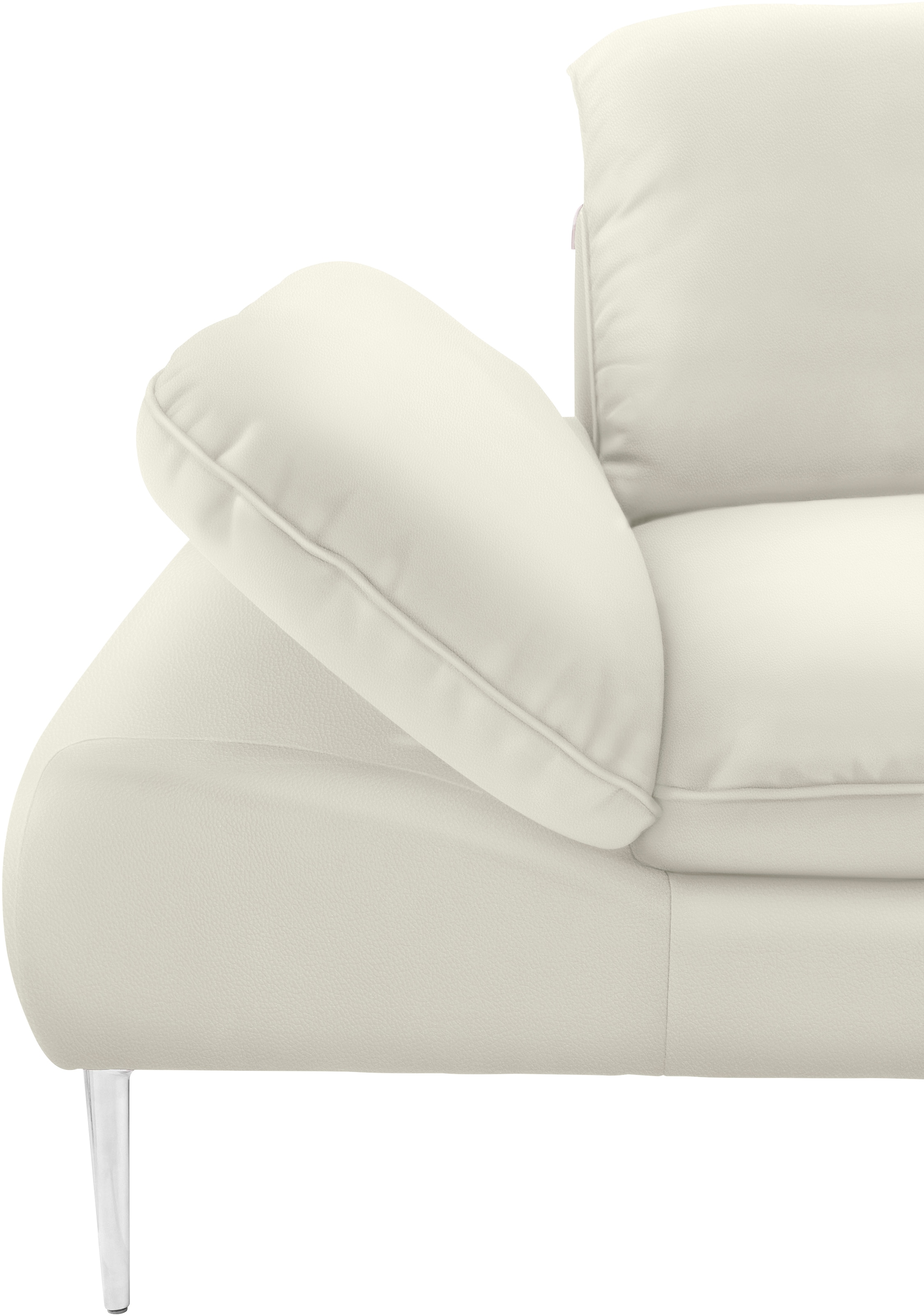 W.SCHILLIG Ecksofa »enjoy&MORE, Designsofa, bequem, zeitlos und elegant, L-Form«, mit Sitztiefenverstellung, Füße Chrom glänzend, Breite 340 cm