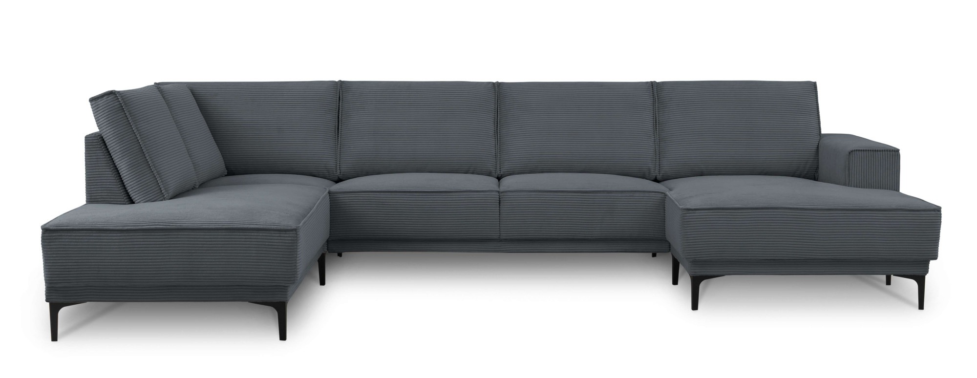 PLACES OF STYLE Wohnlandschaft "XXL Sofa Oland, Struktur, Flachgewebe, Luxu günstig online kaufen