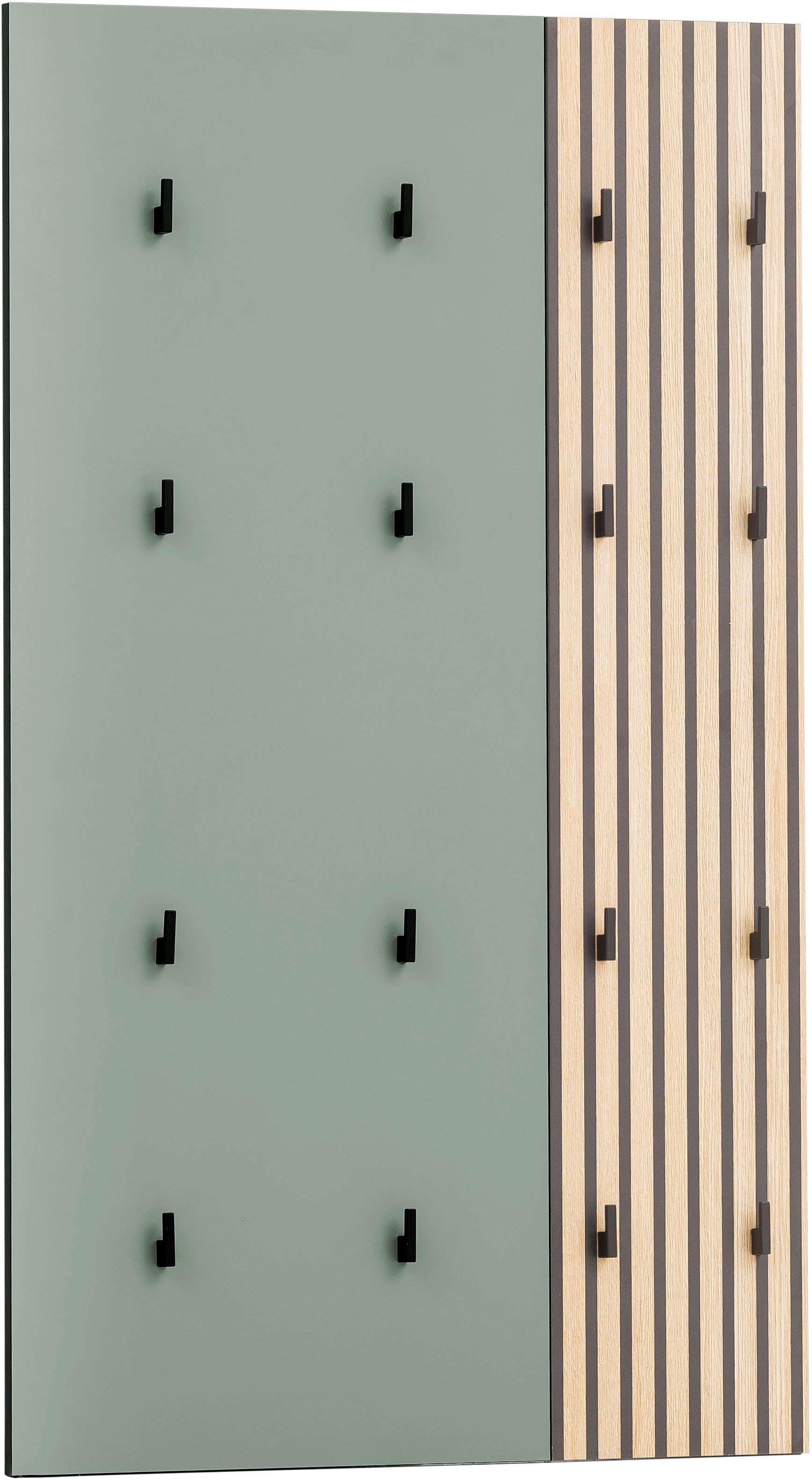 Schildmeyer Garderobenpaneel »Alexa, Breite 73 cm«, Mit Akustikprint, 16 Kleiderhaken