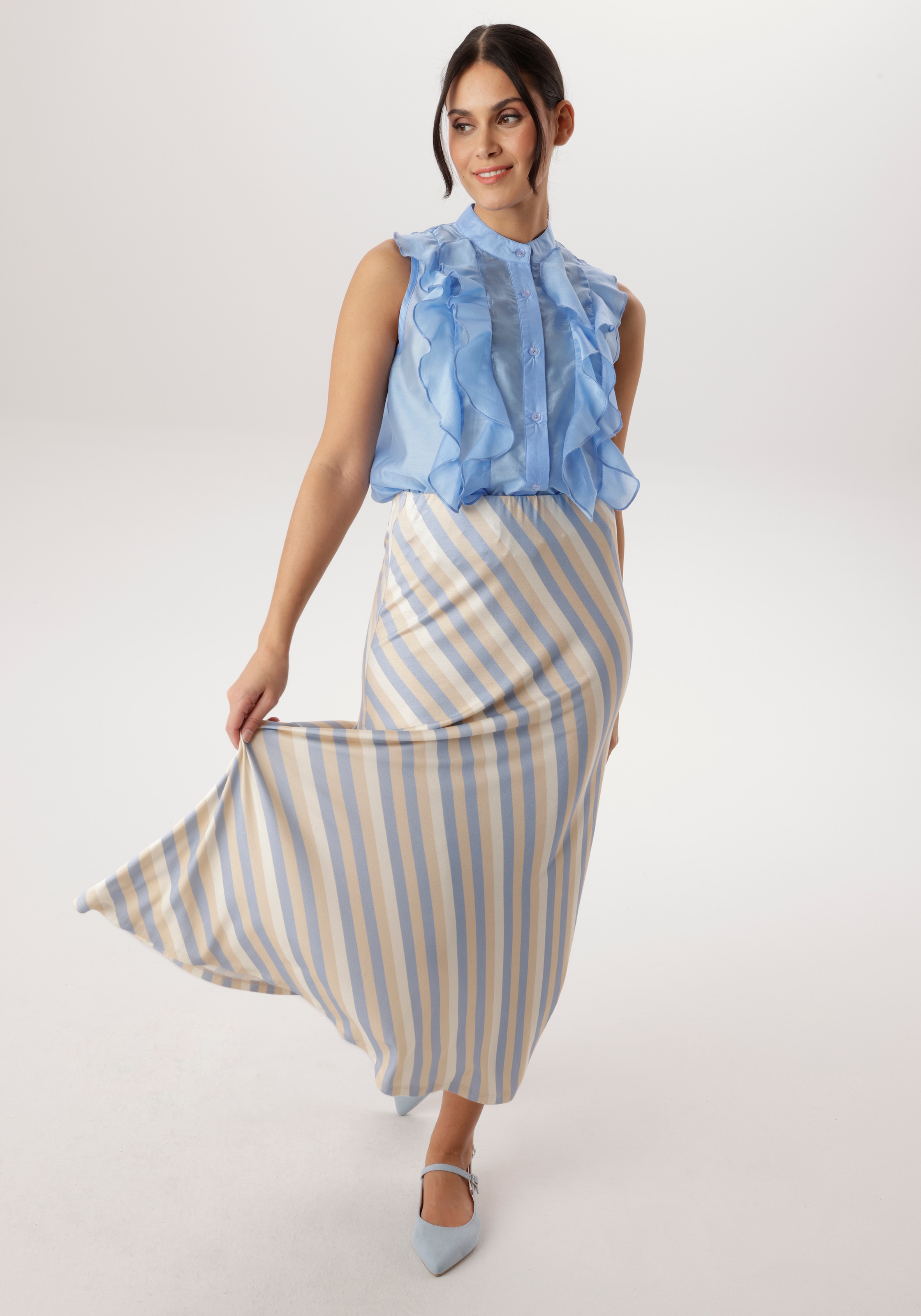 Aniston SELECTED Maxirock mit innenliegenden, elastischen Gummiband - NEUE KOLLEKTION