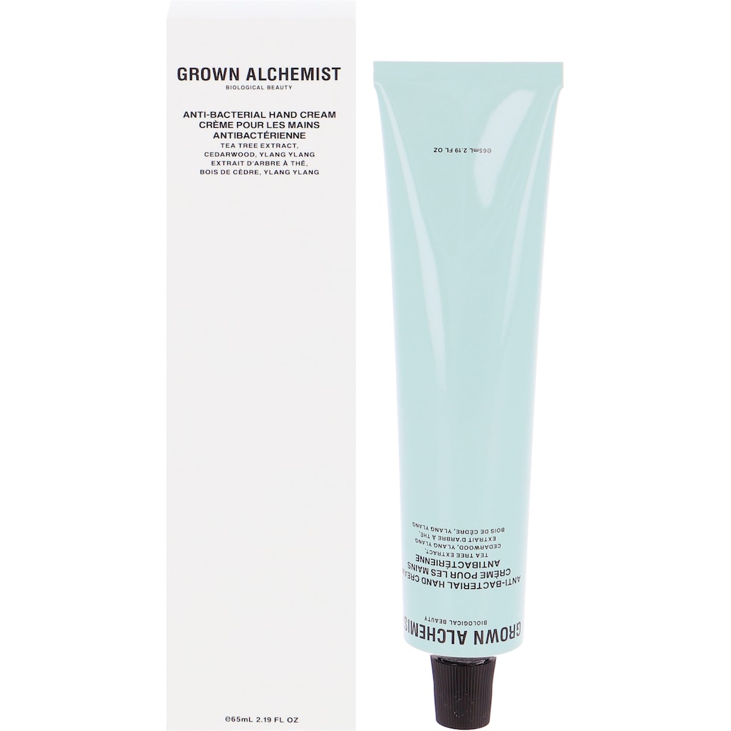 GROWN ALCHEMIST Handcreme »Anti-Bacterial Hand Cream: Tea Tree Extract, Cedarwood, Ylang Ylang«