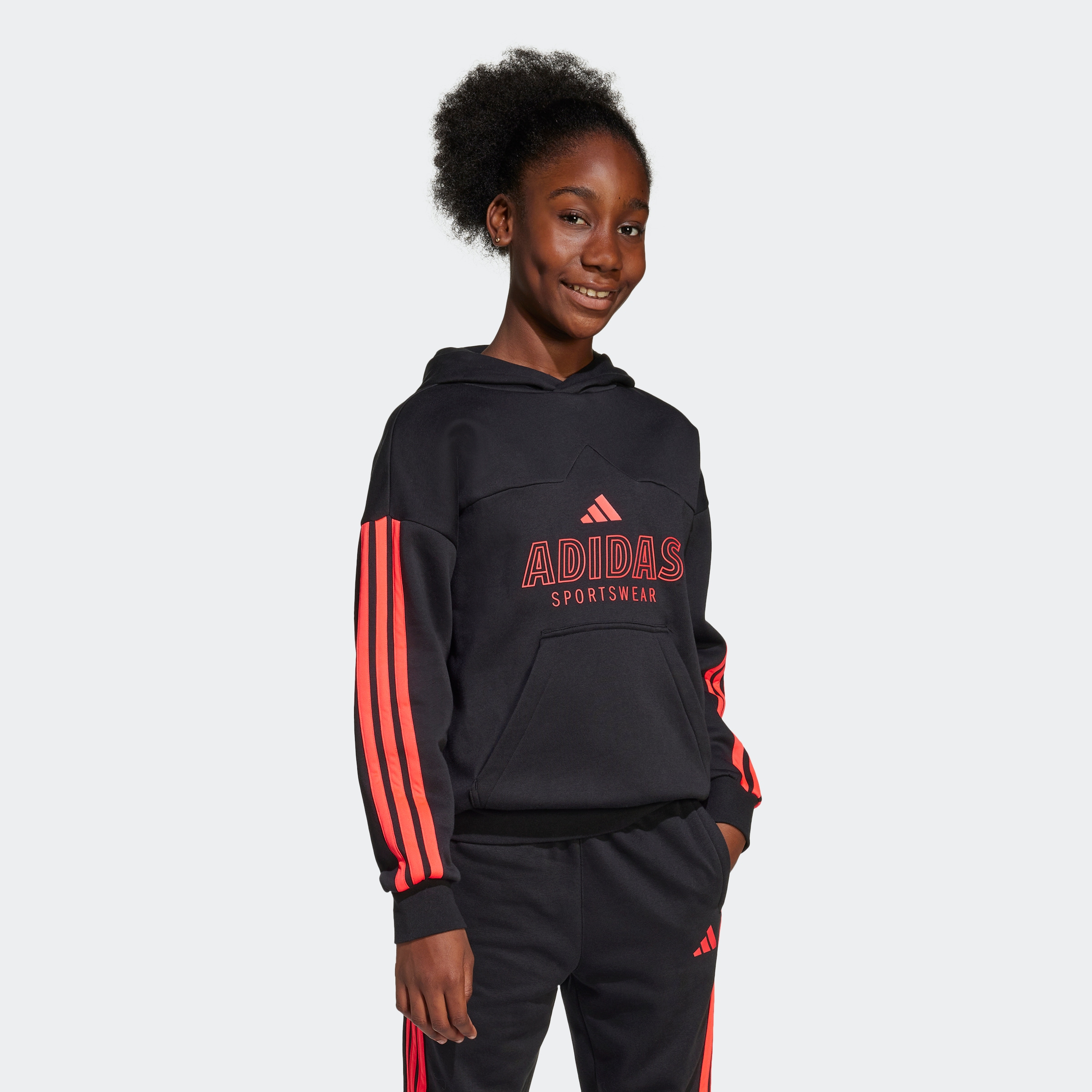 adidas Sportswear Kapuzensweatshirt »J HOT FL HOOD«