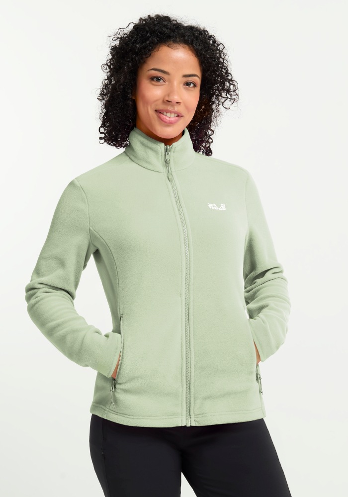 Jack Wolfskin Fleecejacke "TAUNUS 100 FZ W" winddicht, wasserabweisend, mit durchgehendem Reißverschluss