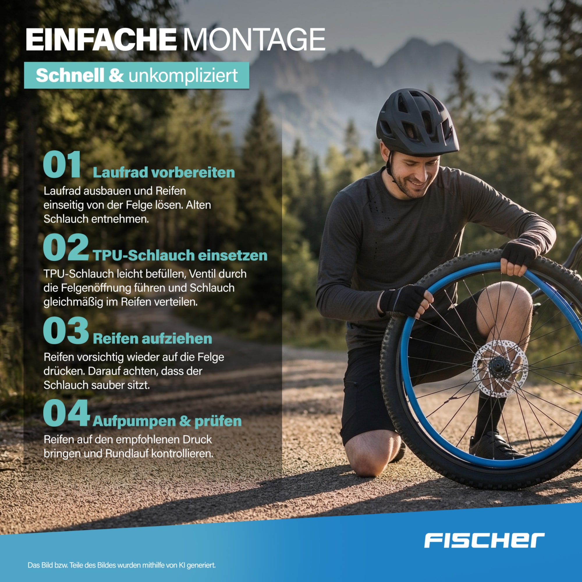 FISCHER Fahrrad Fahrradschlauch »TPU-Schlauch MTB 29" 54/65-622«