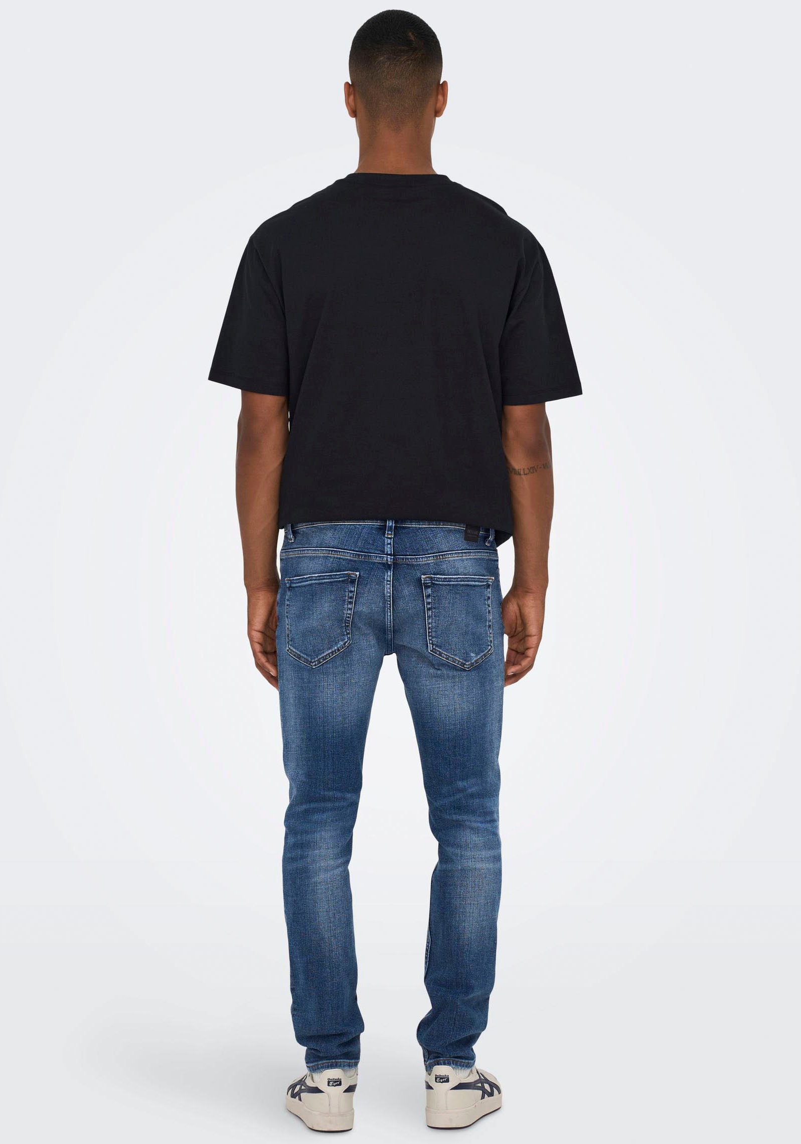 ONLY & SONS Slim-fit-Jeans Slim Fit Jeans Destroyed Denim Stretch Pants ONS günstig online kaufen